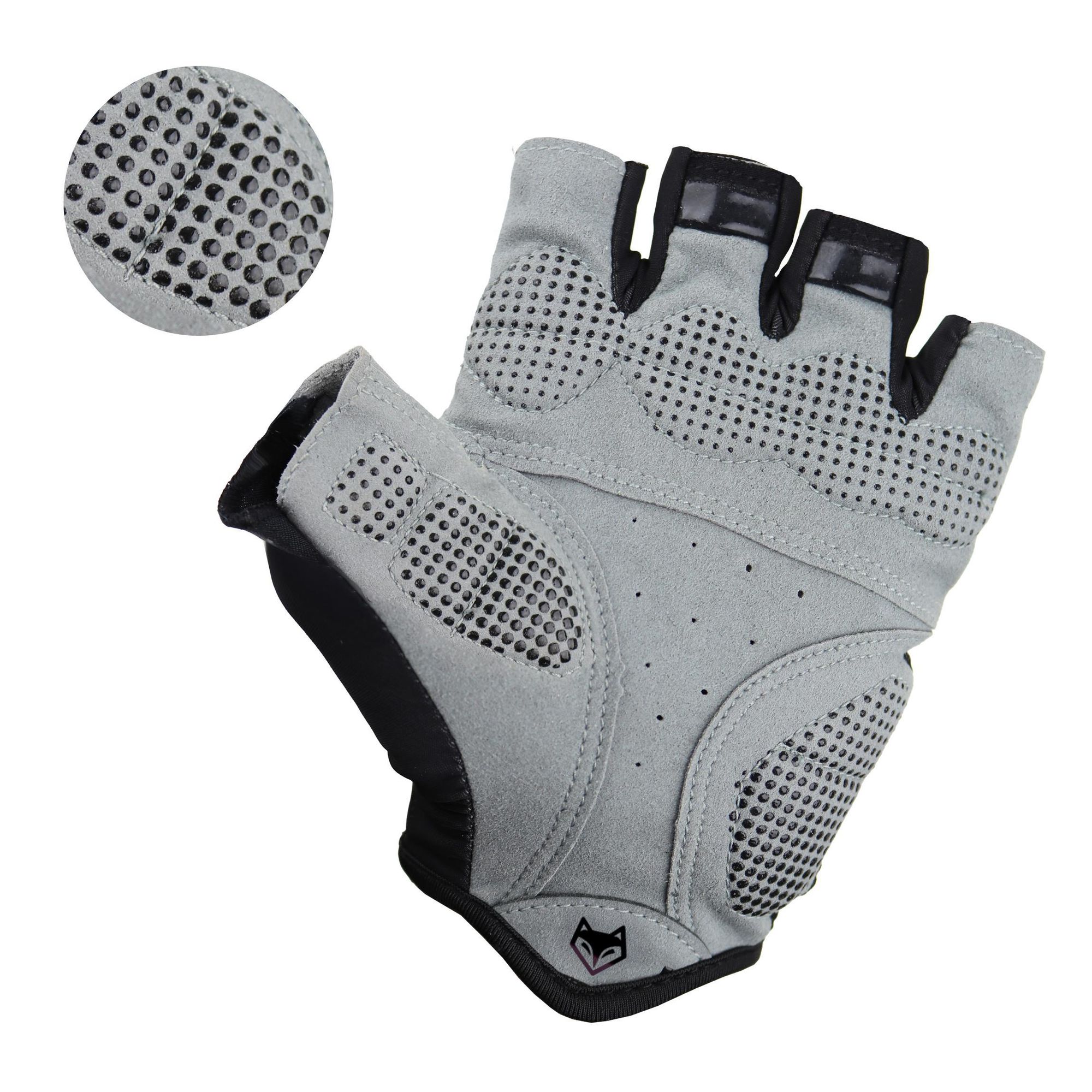 Herren Fahrradhandschuhe L/XL fingerlos mit Gel-Polsterung, Kurzfinger Radhandschuhe atmungsaktiv, MTB & Fitness Handschuhe, EVI BIKE Comfort