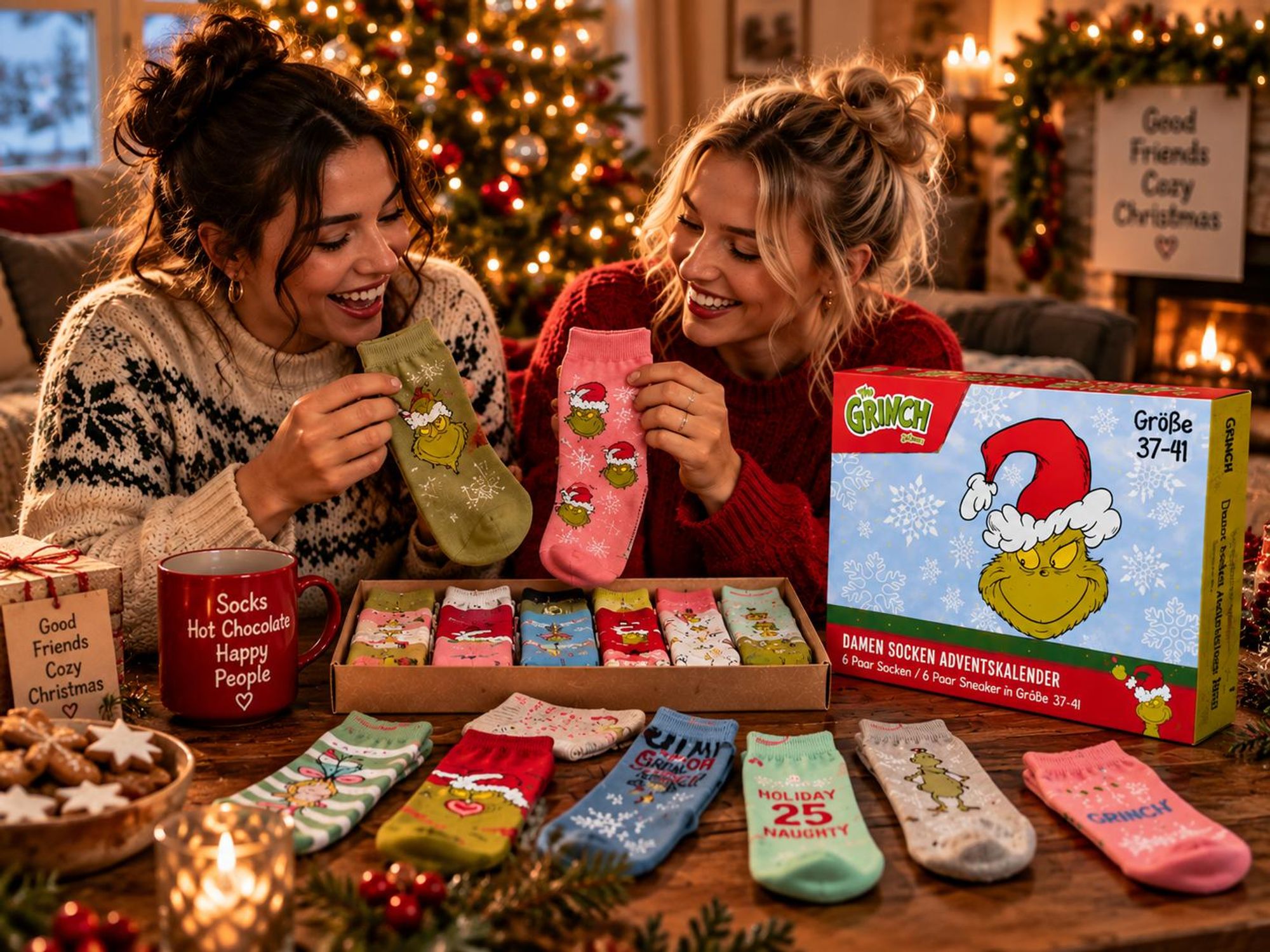 Socken Adventskalender THE GRINCH
