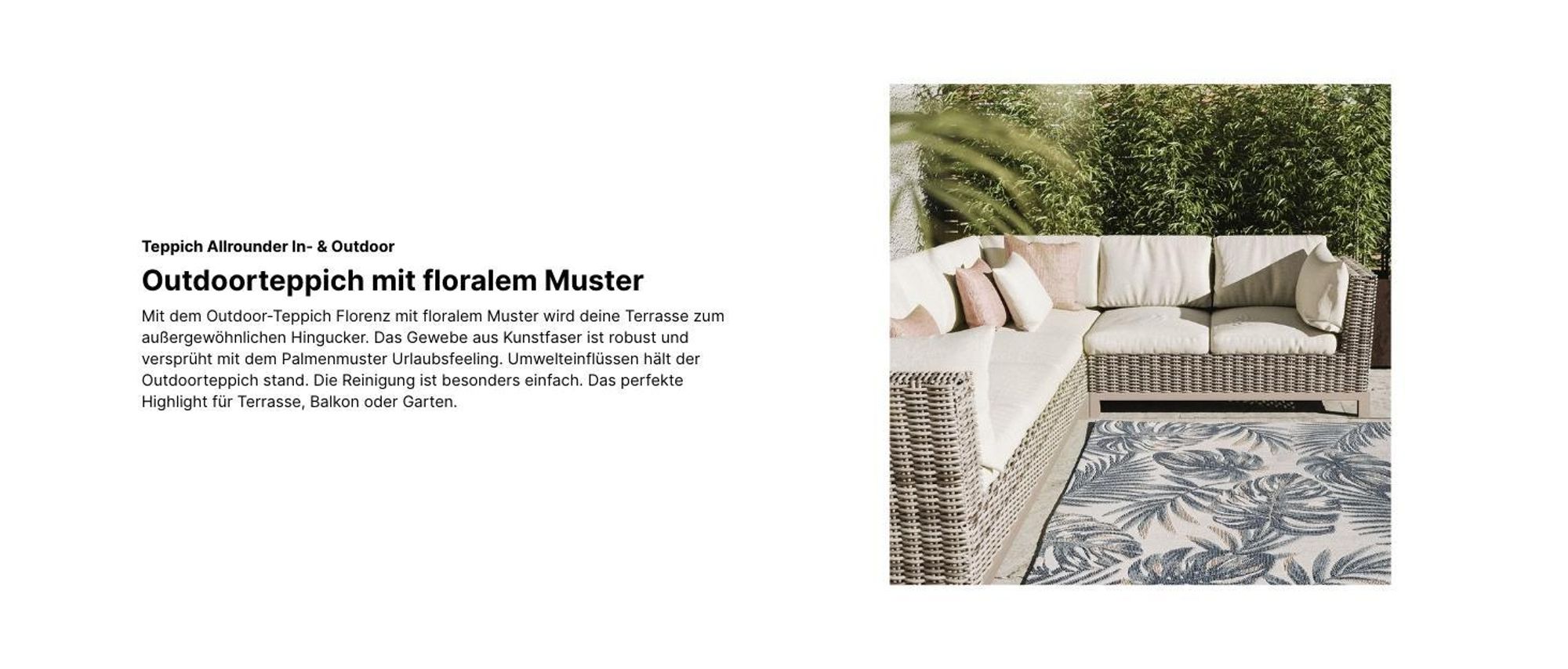 Interiyou In- & Outdoor-Teppich Florenz Beige A2 240x350 cm