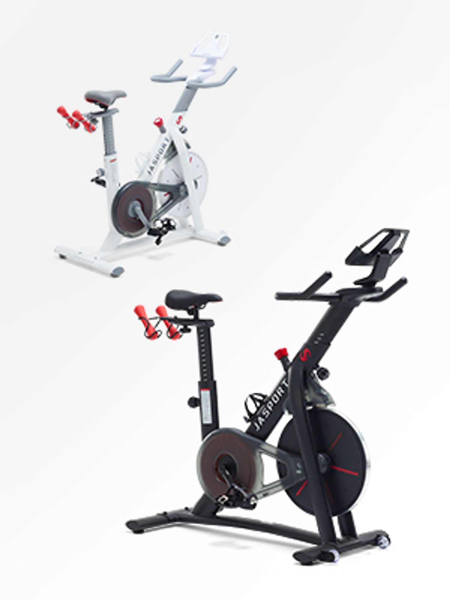 JASPORT Speedbike S3, vélo d’appartement silencieux, frein magnétique, cours via app, Kinomap & Zwift