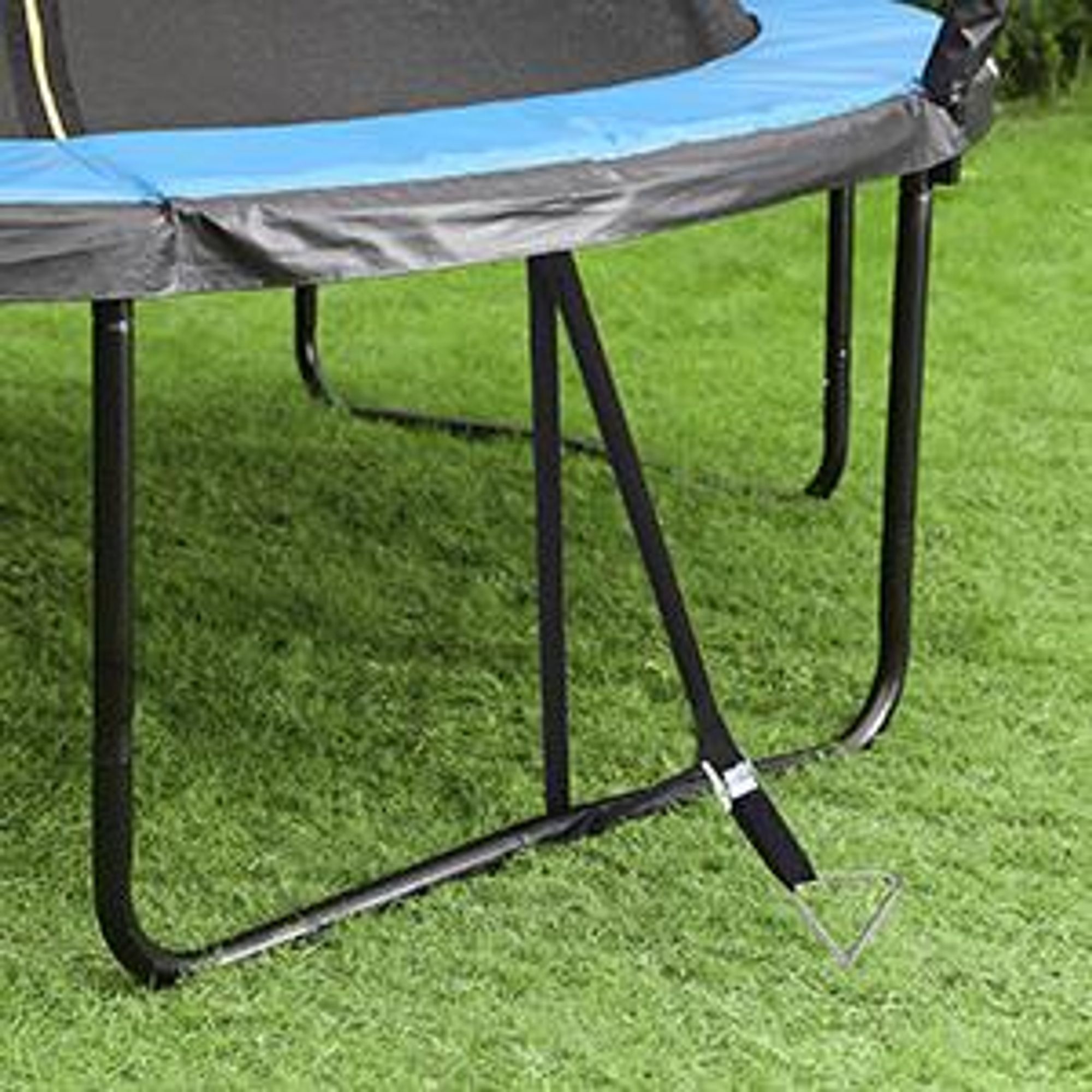 SONGMICS Bodenanker für Trampoline,Spiral-Bodenverankerung, aus verzinktem Eisen