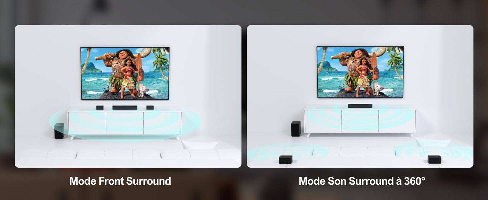 ULTIMEA Barre de son Dolby Atmos 5.1, Système de son surround 3D Barre de son pour téléviseur, Enceintes TV pour home cinéma