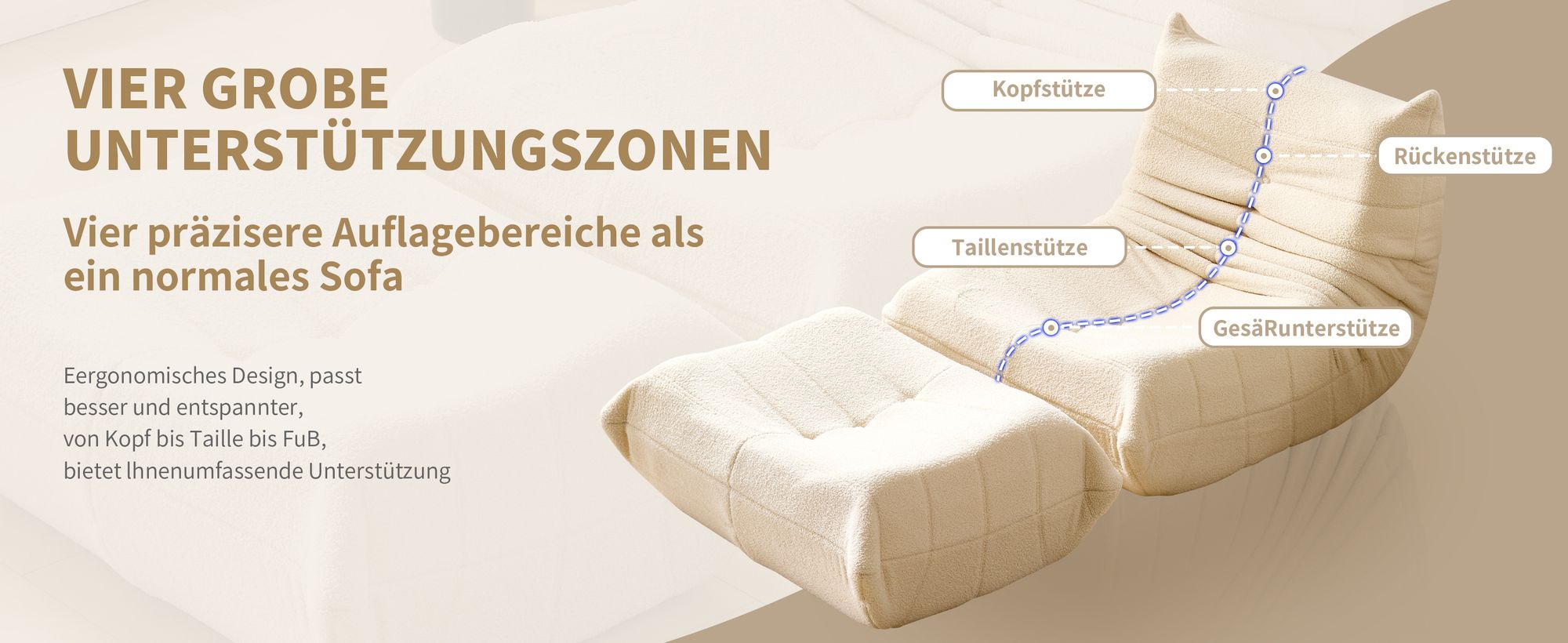 Klassische Sessel, Schlafsofas, sitzkissen boden, Lazy Sofa, Bean bag, für Schlafzimmer, Sitzsack