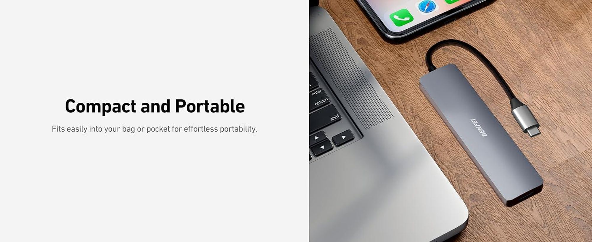 BENFEI Hubs USB C Hub 7in1 mit HDMI 4K 60Hz und 100W PD
