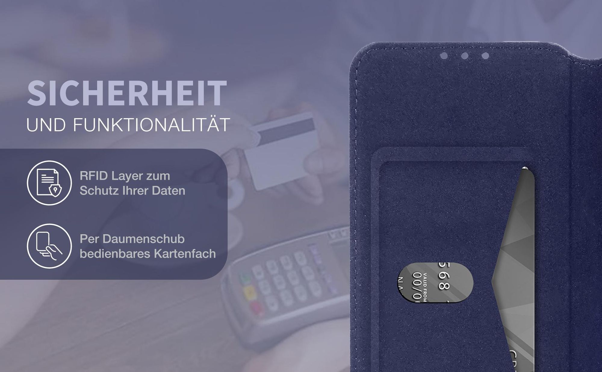 Ledercase für das Xiaomi 17T mit RFID Schutz und Kartenfach