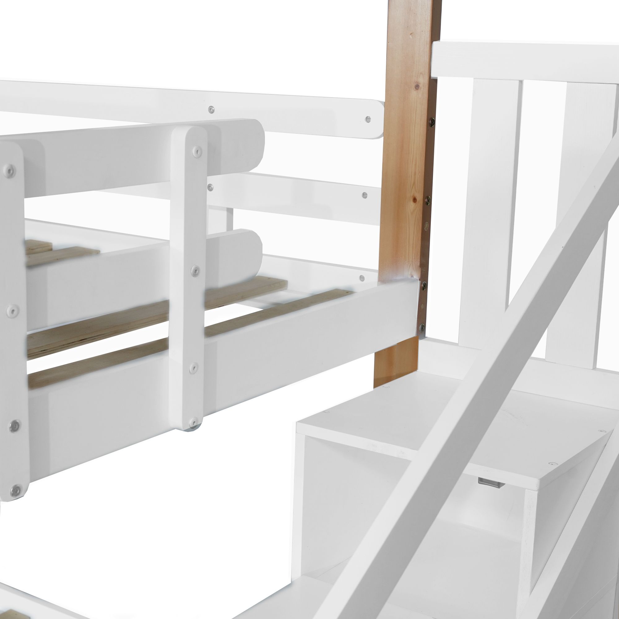 Kinderbett Hausbett mit Treppe