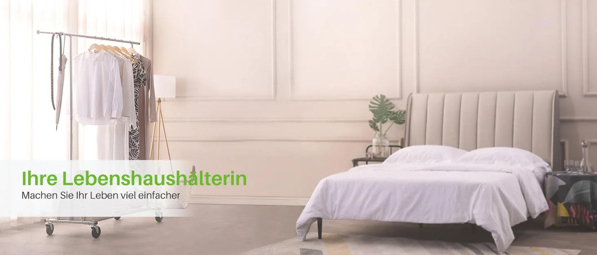 HOKEEPER Profi Doppelter Kleiderständer, bis 272 kg belastbar, Schwerlast Kleiderstange auf rollen, Industrie-Design, Garderobenständer