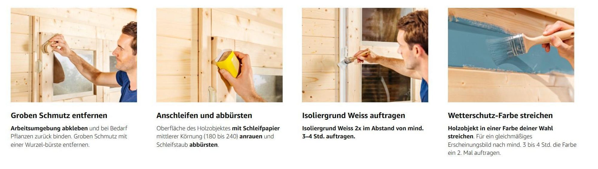 Consolan Wetterschutz-Farbe, Silbergrau, 2,5 l - Deckender Holzschutz für Außen