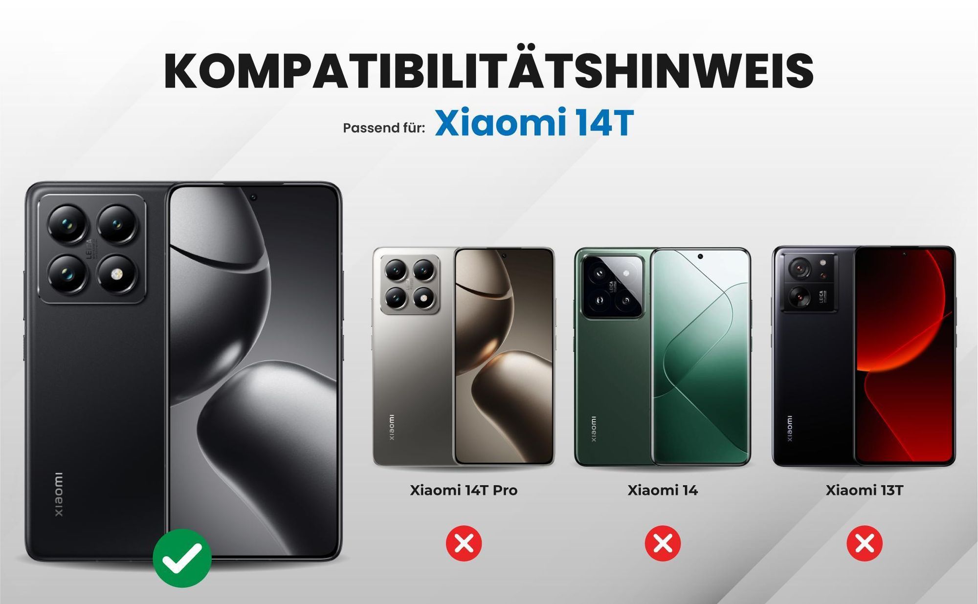 Kompatibilitätshinweise Hülle für Xiaomi 14T
