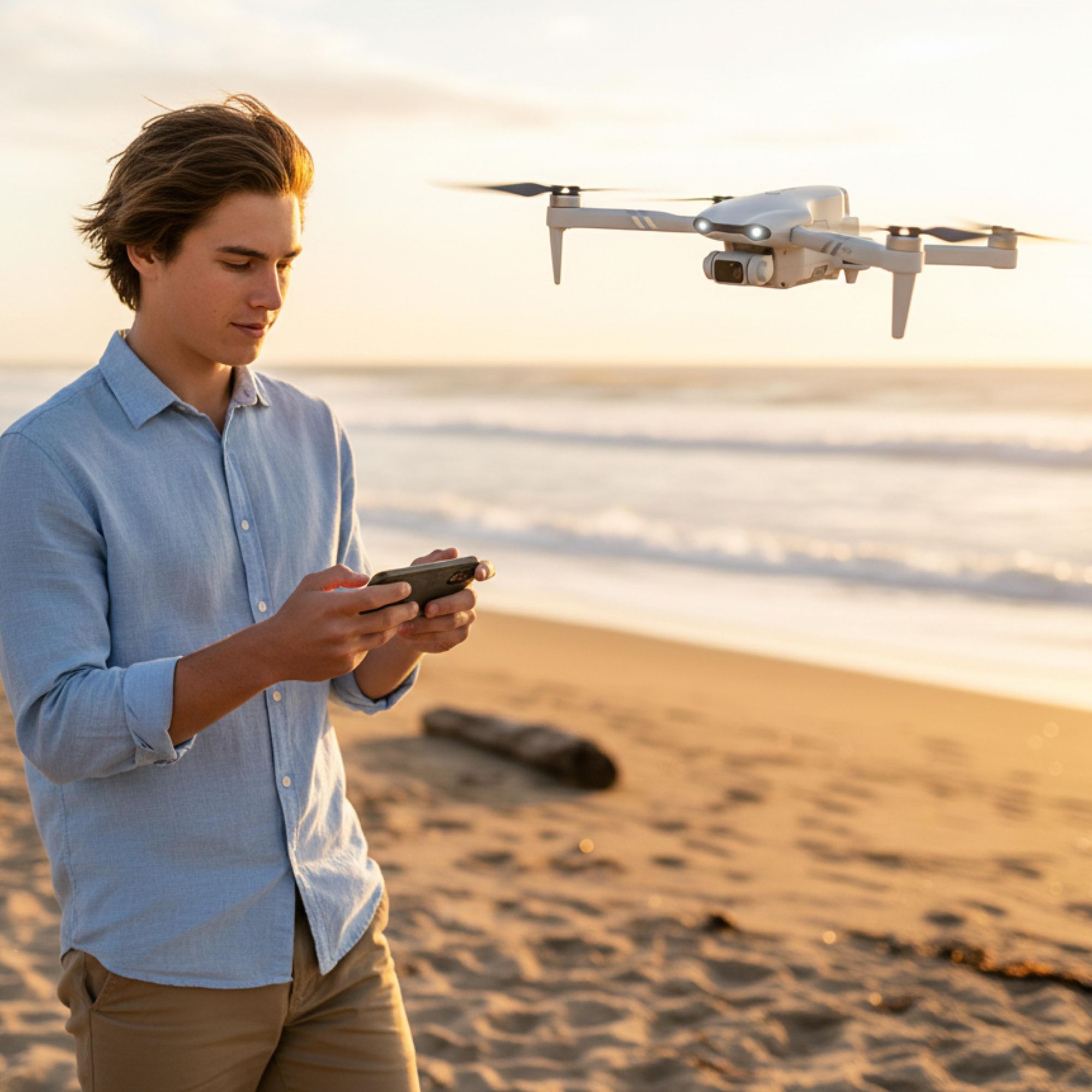 Dron Flypro10 2Kamery Bezkartáčové Motory Vznášení Wifi 3X20Min 2Km Hračka