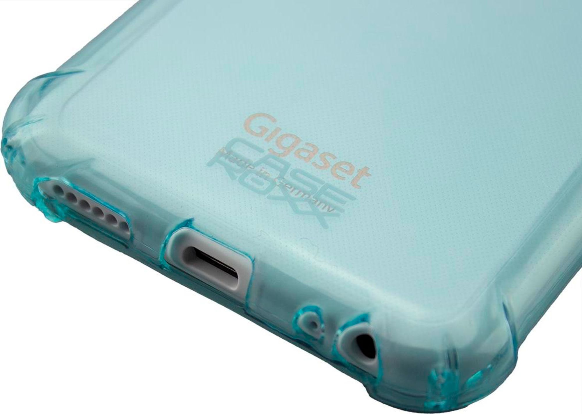 caseroxx Schutz-Hülle TPU-Hülle kompatibel mit Gigaset GS4 / GS4 Senior, Gummi Handy Tasche hellblau  Bild 4
