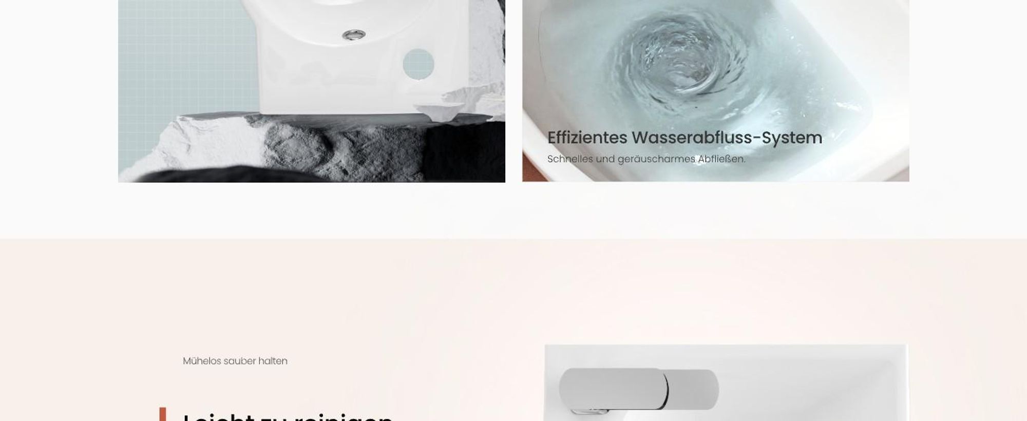 EMKE Asymmetrische Waschbecken mit Hahnloch links Kompaktes Hängewaschbecken für Gäste-WC kleines Handwaschbecken zur Wandmontage