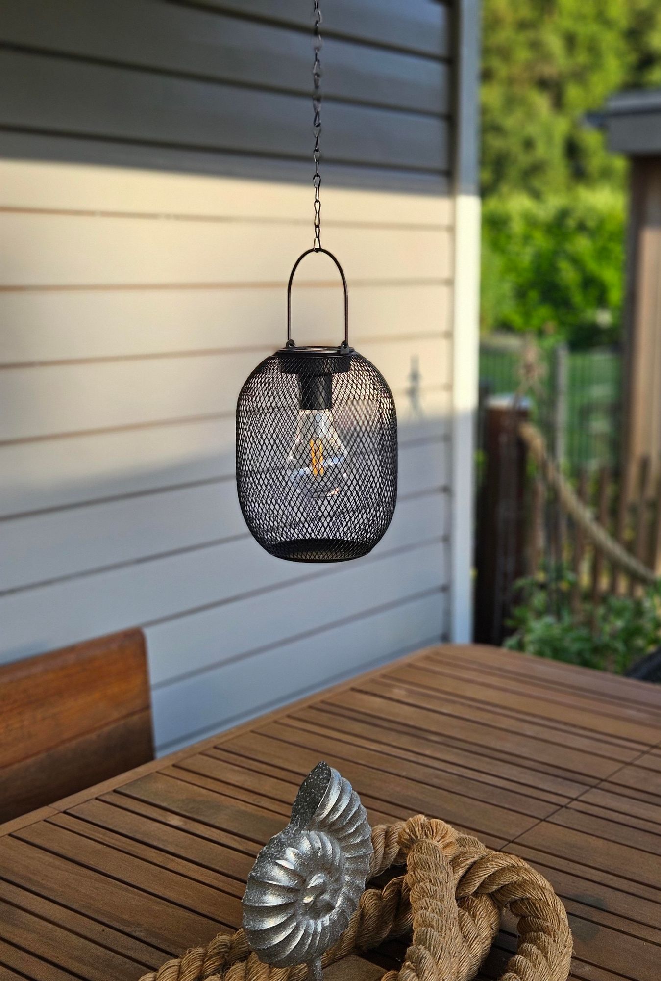 Solarleuchte Metall Gartenleuchte Gartenbeleuchtung warm weiß schwarz Lampe