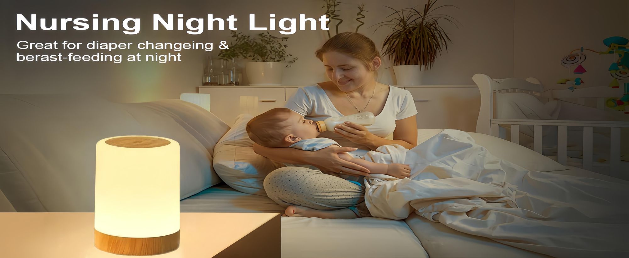 LED Kabellos Nachttischlampe,Touch dynamisch Dimmbar,7 Farbwechsel 3 Modi USB Aufladbar,Nachtlicht,Camping tischlampe,Timer-Tischlampe,Umgebungslicht