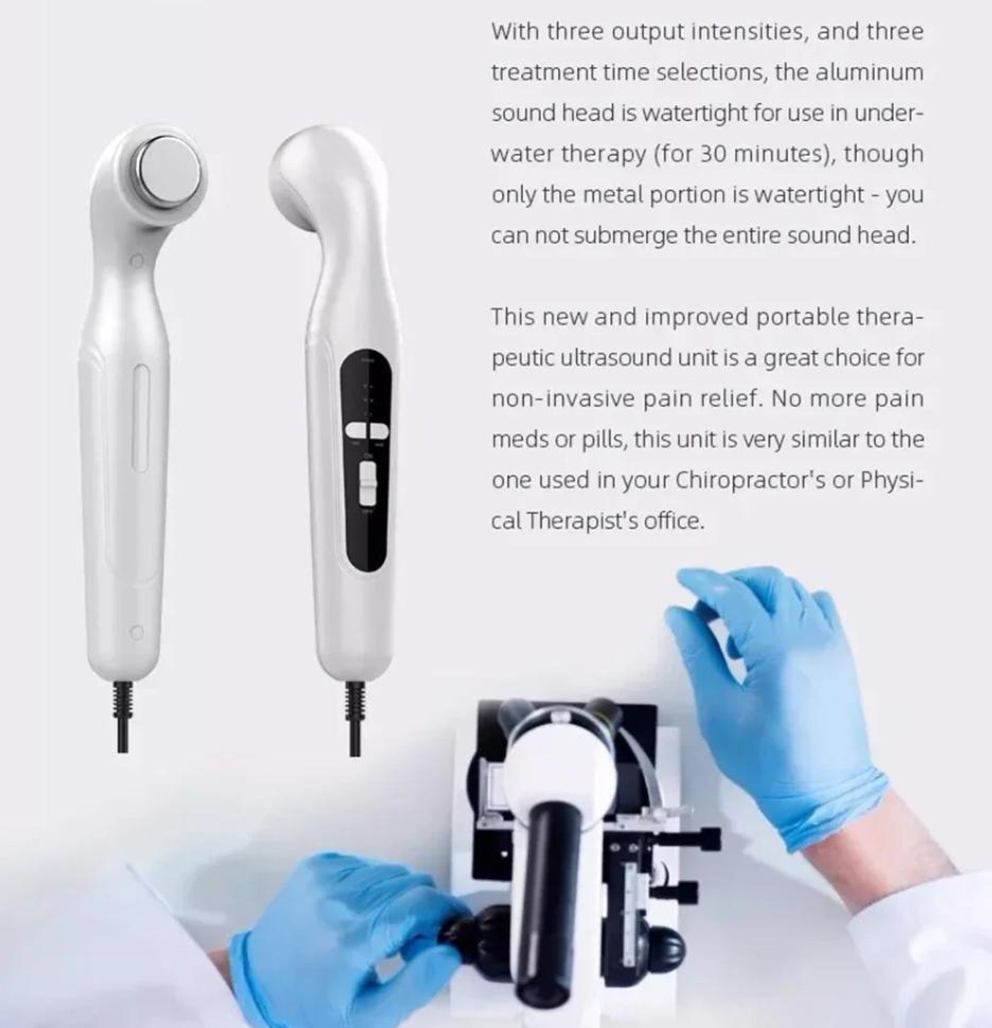 Ultraschall-Physiotherapiegegenstand Arthritis-Physiotherapie Lendenwirbelsäule Arm Körper Schmerzlinderung Muskelstimulator Massagegerät