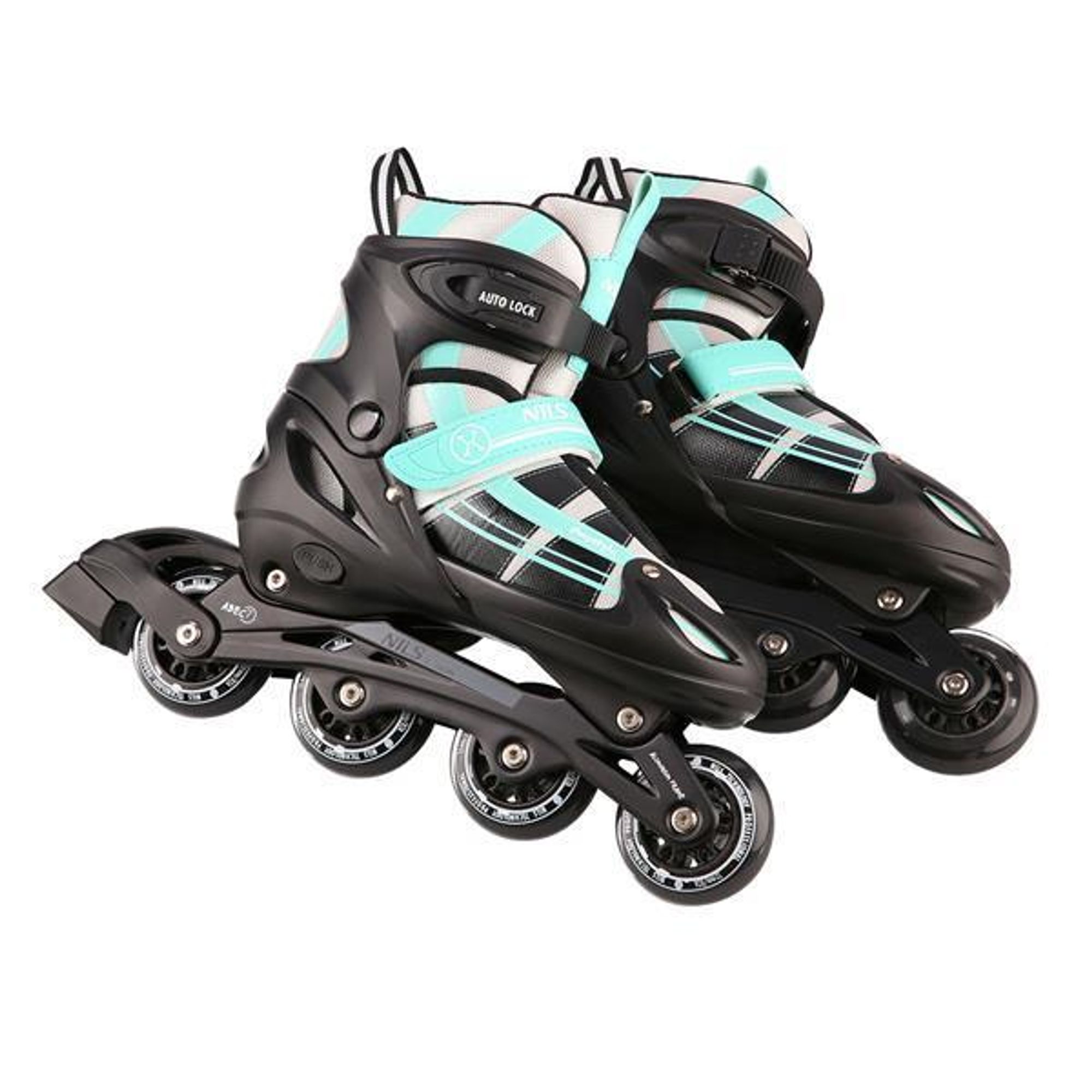 Nils Extreme NH18366A 2-in-1 Kinder Inlineskates und Schlittschuhe verstellbar mint Größe S 31-34
