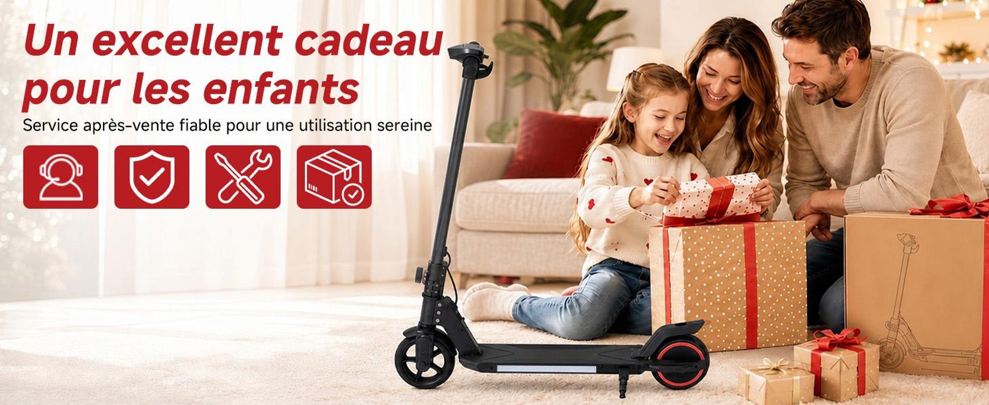 Trottinette électrique enfant 150W, E-Scooter enfant 16 km/h avec écran LED, lumières RGB, phare avant, double frein, pliable, pneus pleins 6,3 pouces