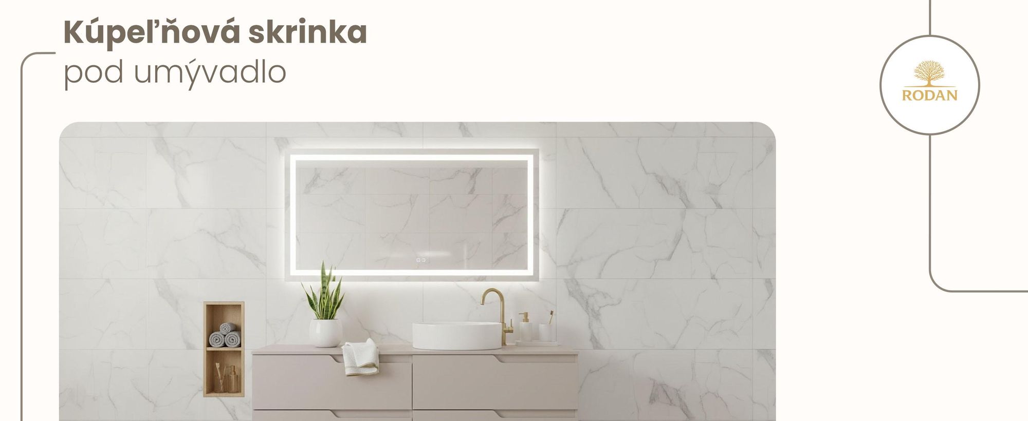 RODAN, moderná skrinka pod umývadlo, skrinka do kúpeľne, kúpeľňový nábytok, kúpeľňová skrinka