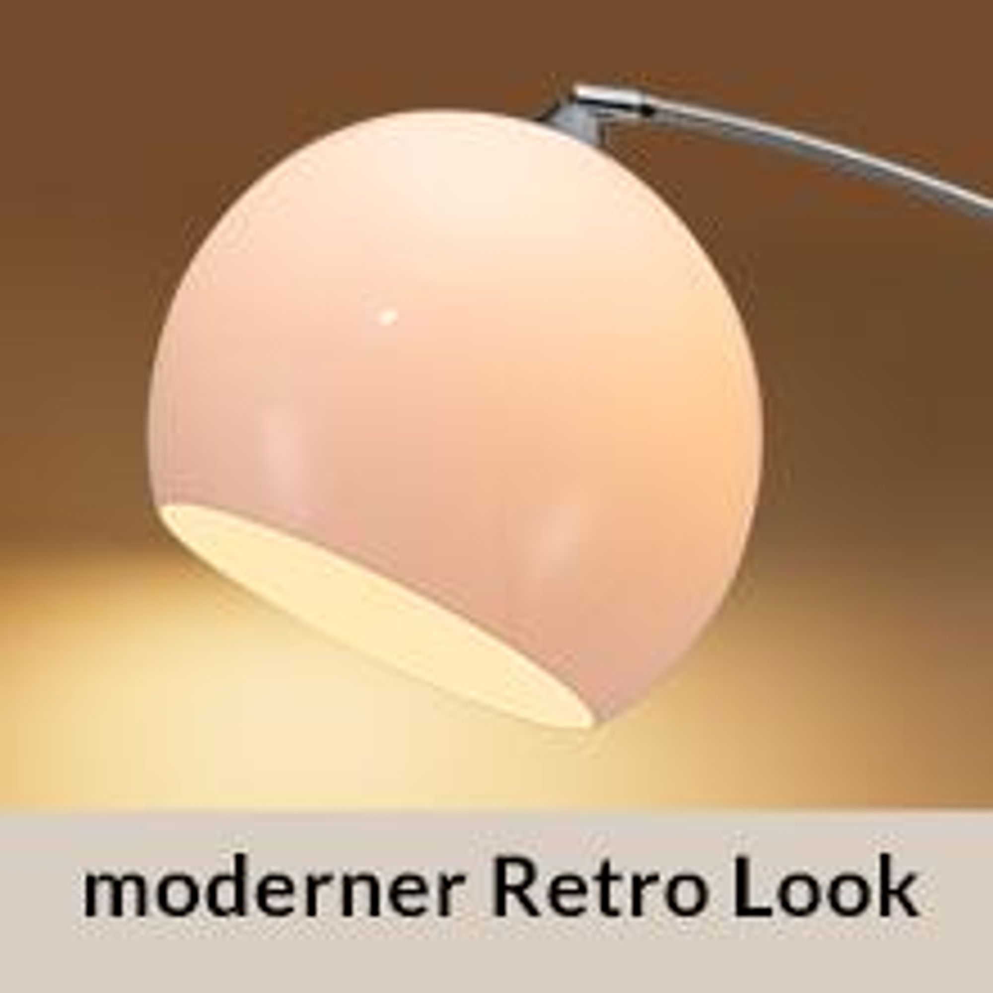 MONZANA Bogenlampe Wohnzimmer Stehlampe gebogen 190-210 cm Marmorfuß Weiß
