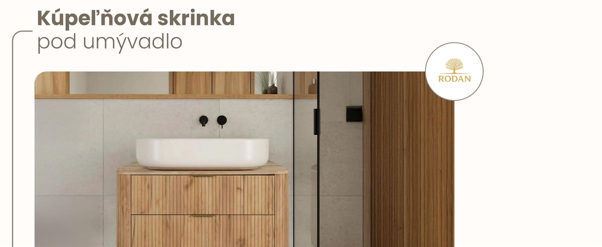 Kupelnova Skrinka 100 CM Hnedý Mat MDF 2 Zásuvky