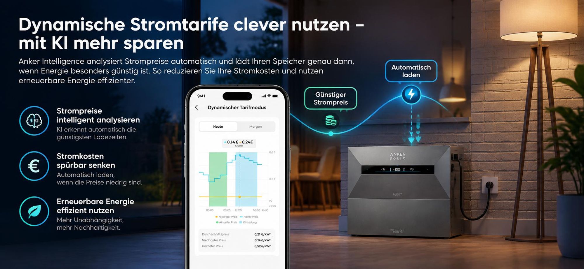 Powerness®Balkonkraftwerk Speicher , Anker SOLIX Solarbank Max AC 7kWh All-in-One Stromspeicher mit Smart Meter Gen 2 (0% MwSt)