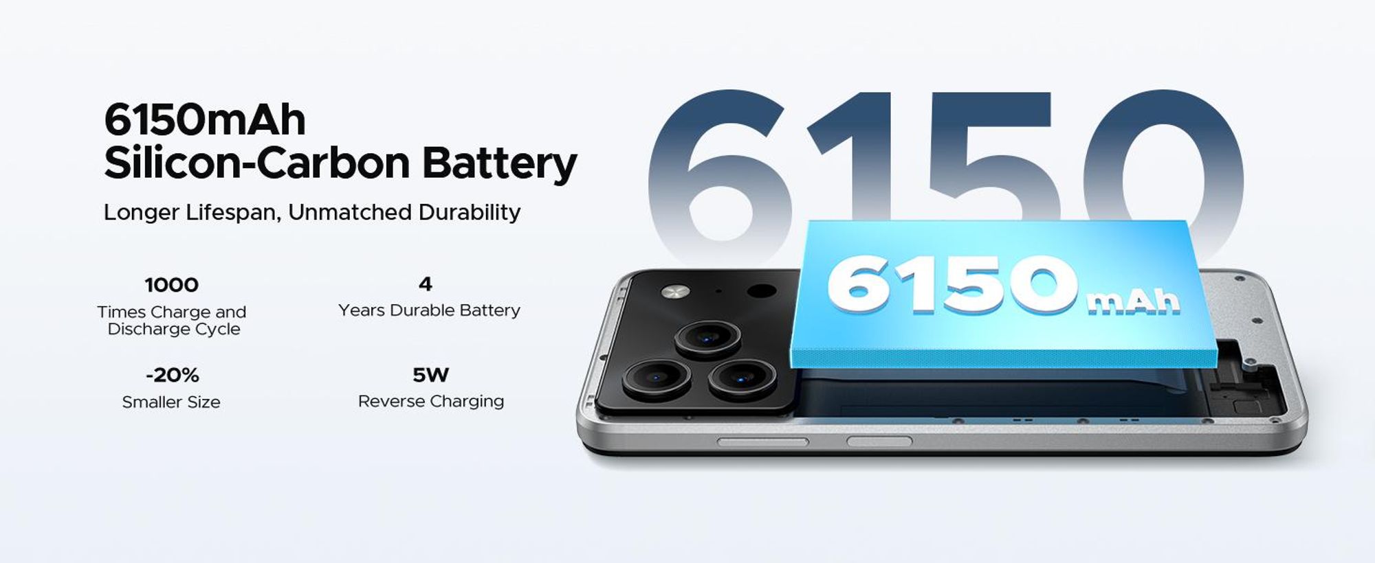 DOOGEE Note56 Pro – chytrý telefon, Android 16, 6,56" displej s obnovovací frekvencí 90 Hz, baterie 6150 mAh, 32 GB RAM + 128 GB interní paměti, 4G, podpora dvou SIM karet, 13MP fotoaparát, NFC, čtečka otisků prstů, rozpoznávání obličeje