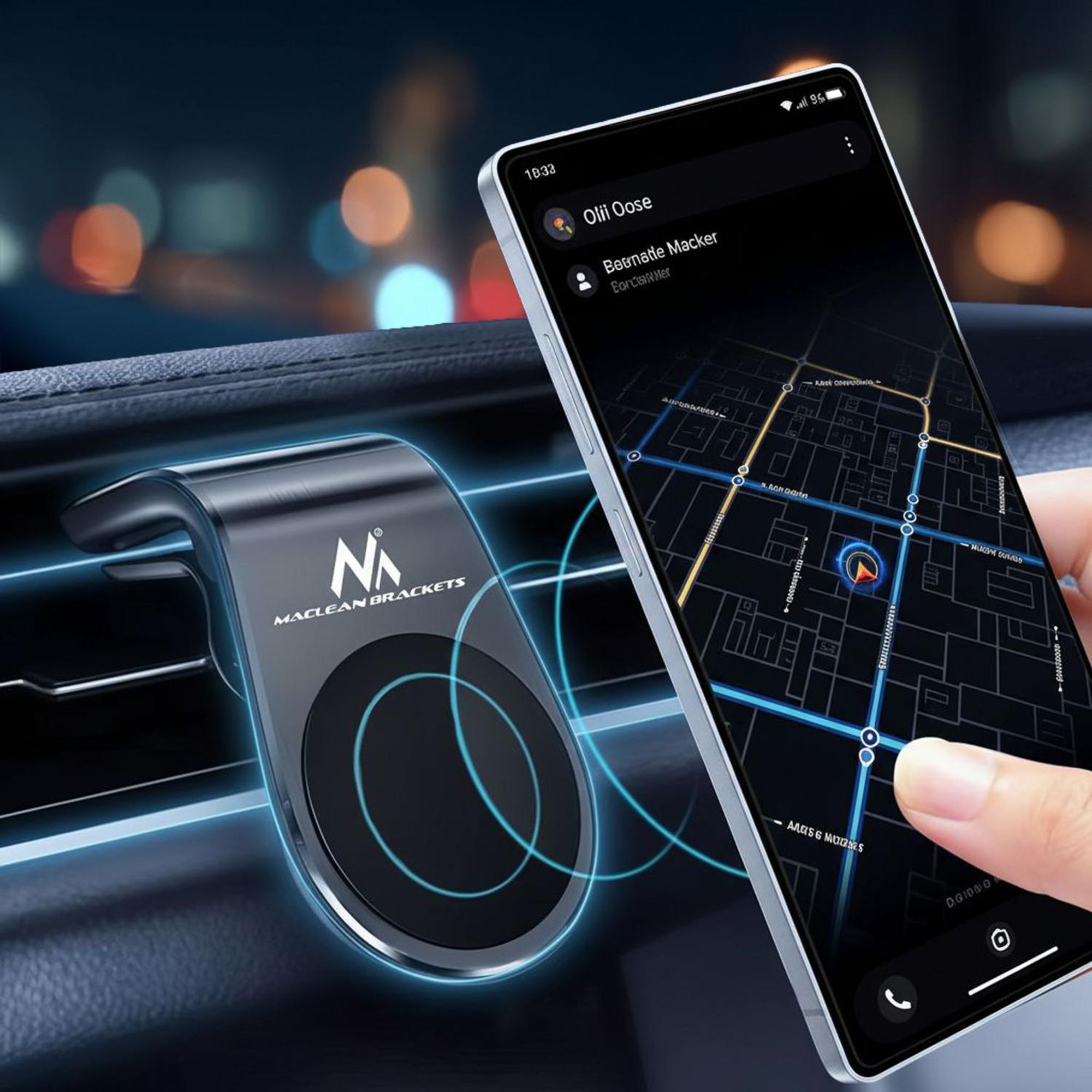 Auto Smartphone Magnet Halterung für Lüftungsgitter Lüftung Telefon Handy KFZ