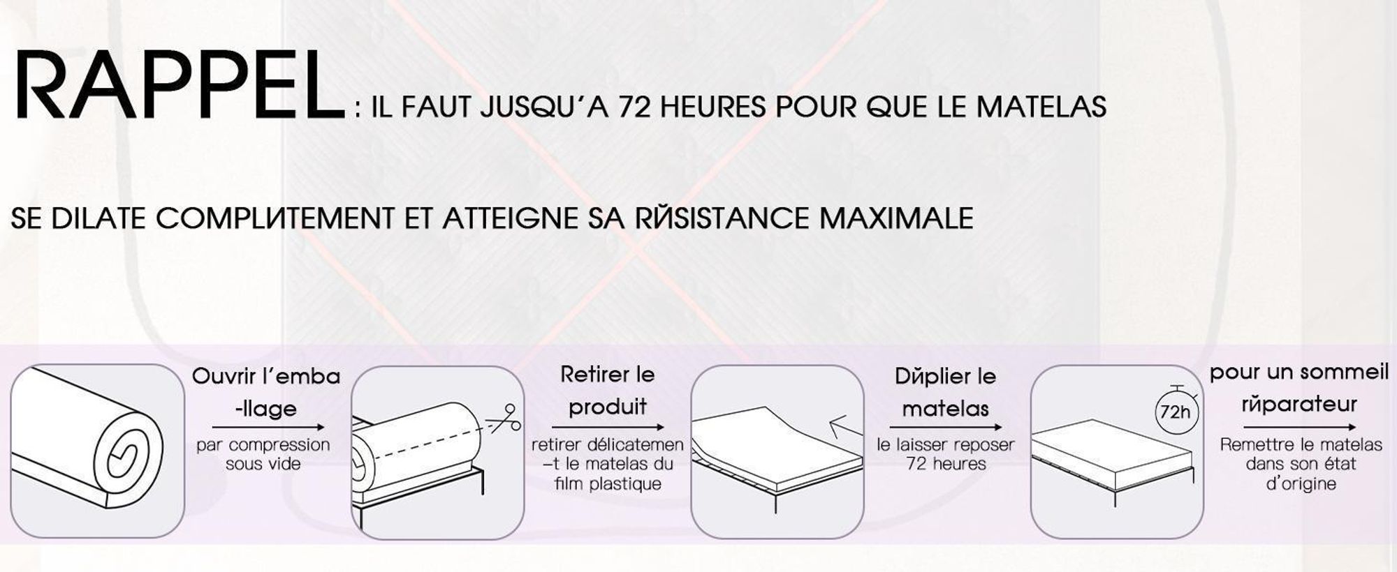 DEWINNER Ensemble Matelas et Sommier 160x200, Surmatelas Épaisseur 30 cm, Fermeté Moyenne, Sommiers à Lattes avec 9 Pieds pour Adulte, 2x16 Lattes