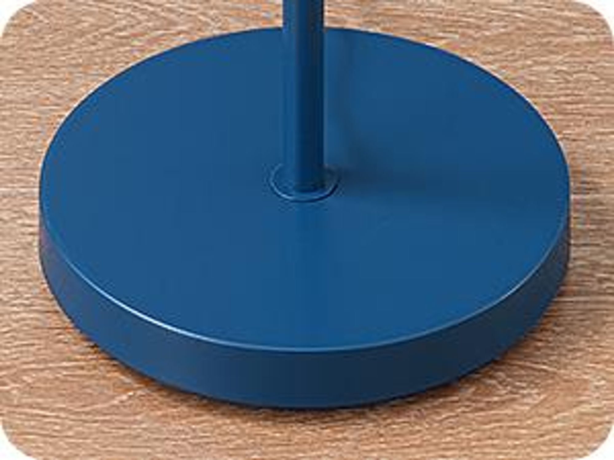 EDISHINE Stehlampe Industriell, Verstellbarer Kopf, Inkl. LED, Marineblau mit Metall-Lampenschirm, E27-Fassung, 2700 K Warmweiß, Leselampe