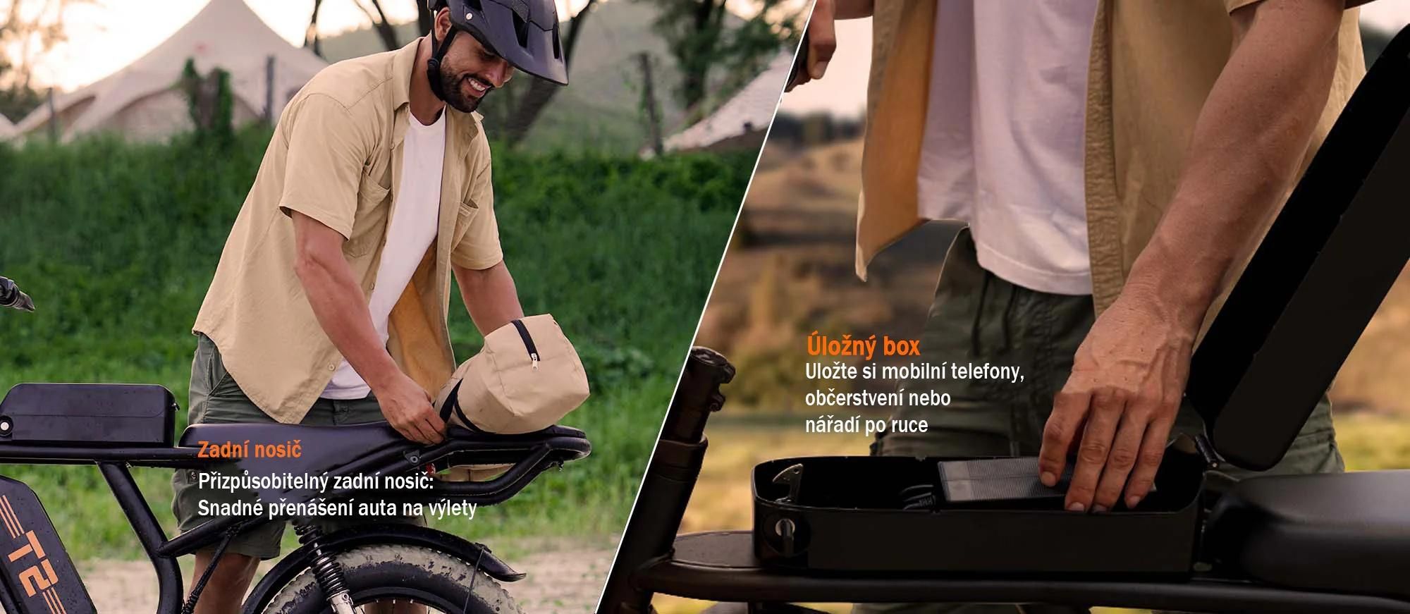 URLIFE T2 Elektrokolo - Motor 250W Baterie 48V 15.6Ah Kotoučové brzdy Asistent šlapání - Černá