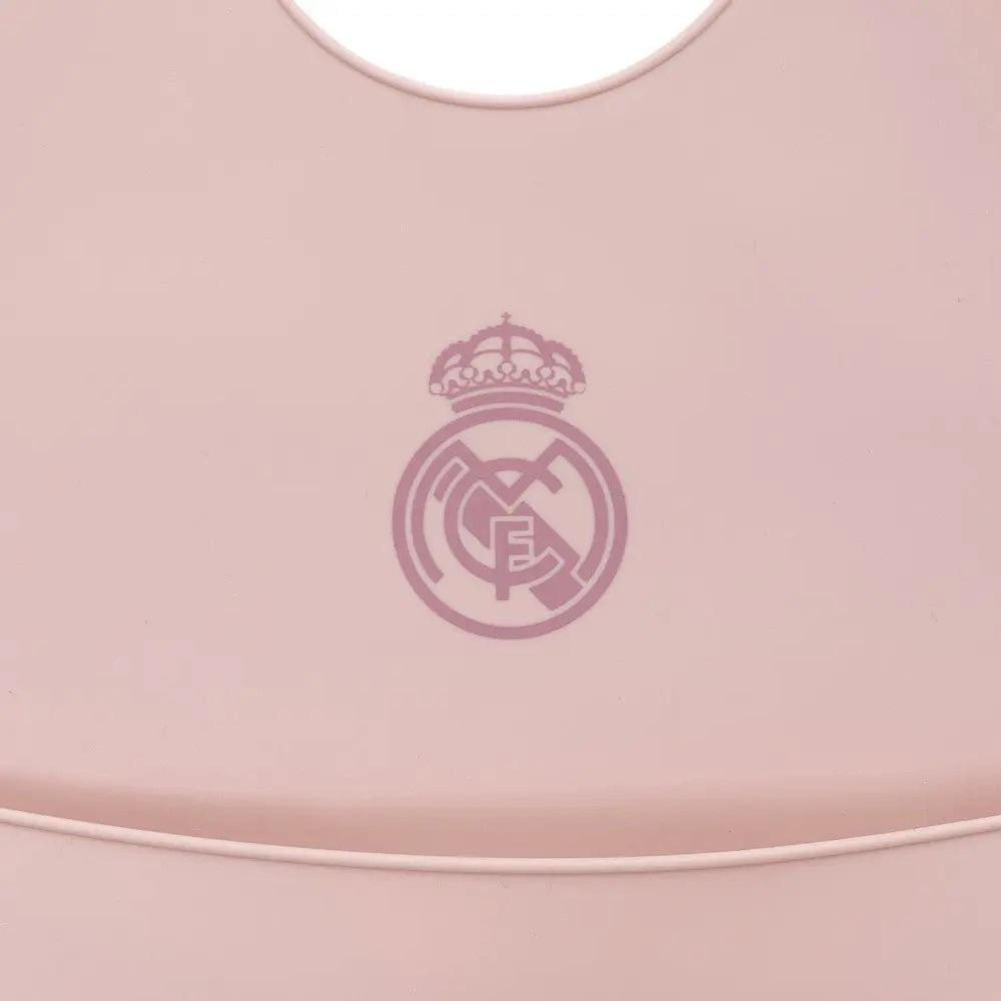 Real Madrid Baby Lätzchen aus Silikon – Rosa, BPA-frei
