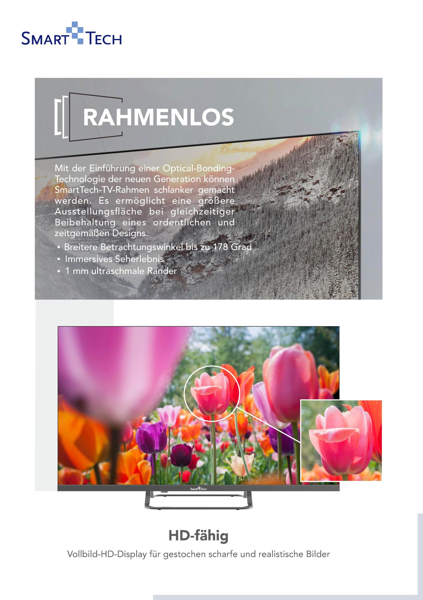 Smart-Tech 32HG01V, 81,3 cm (32"), 1366 x 768 Pixel, DLED, Smart-TV, WLAN, Grau