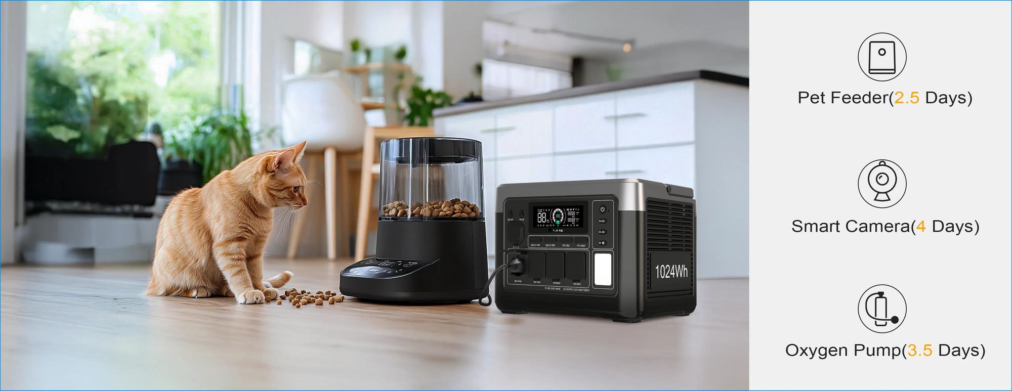 OUKITEL P1000E Plus 1800W Tragbare Powerstation 1024Wh , LiFePO4, Schnellladefunktion