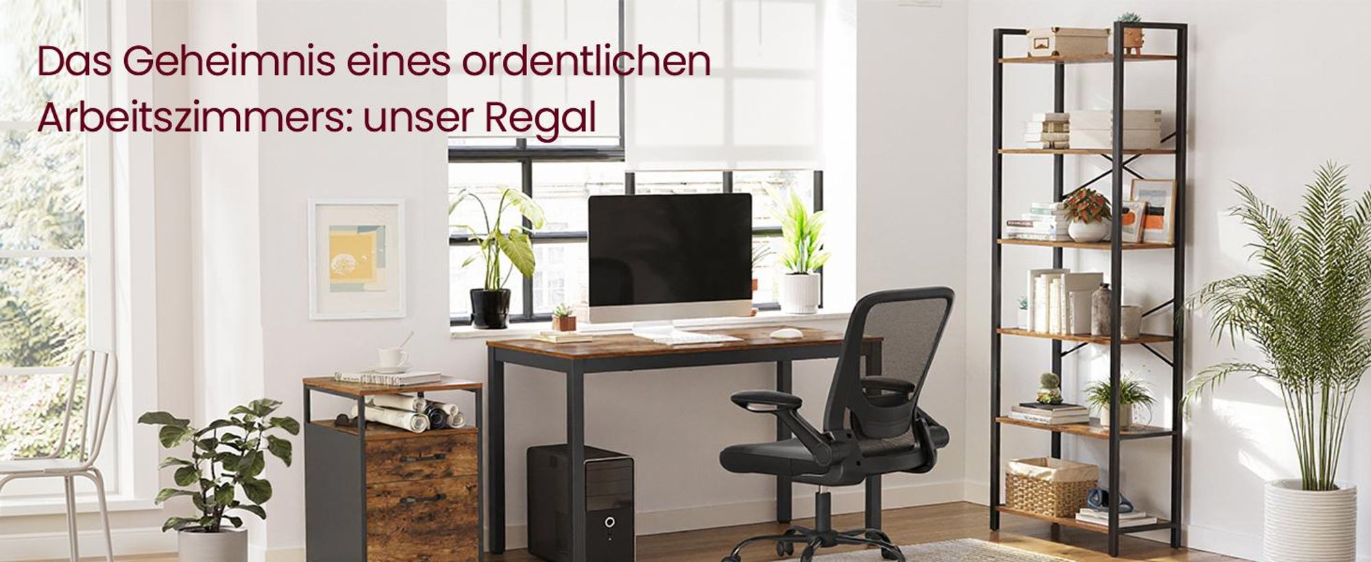 VASAGLE Bücherregal mit 6 Ebenen Aufbewahrungsregal Industrie-Design