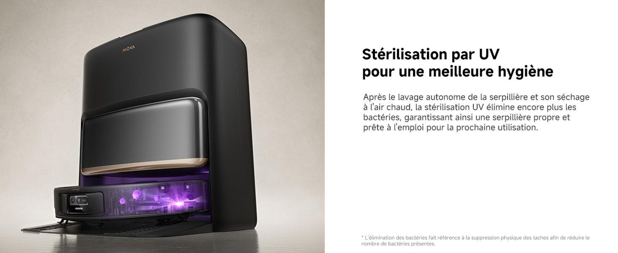 MOVA P50s Ultra Robot d'Aspiration et de Balayage, 24 000 Pa, Station d'Aspiration Automatique, Franchissement Obstacles StepMaster, Navigation Dual-L