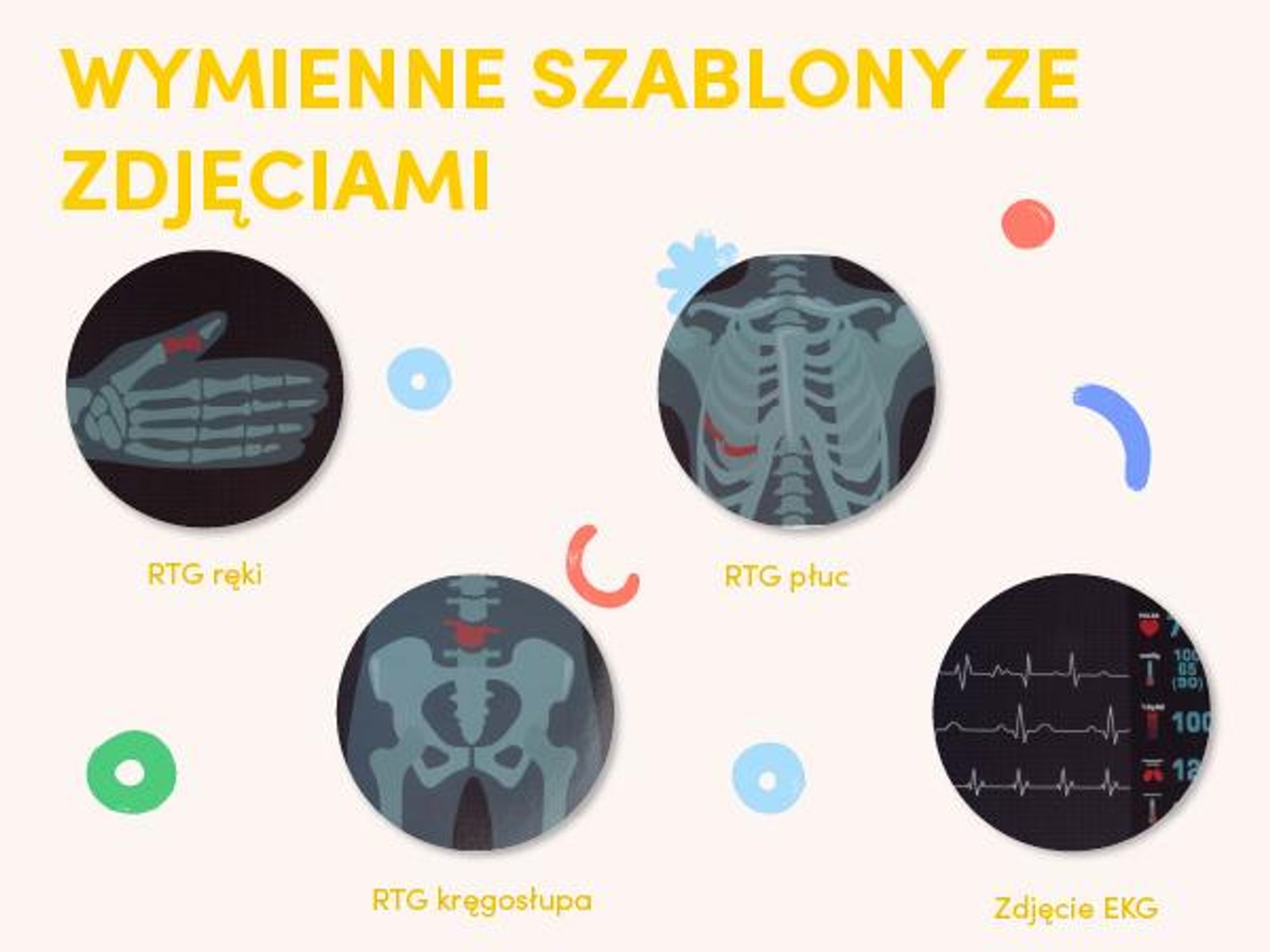 Zestaw małego lekarza z rentgenem i narzędziami
