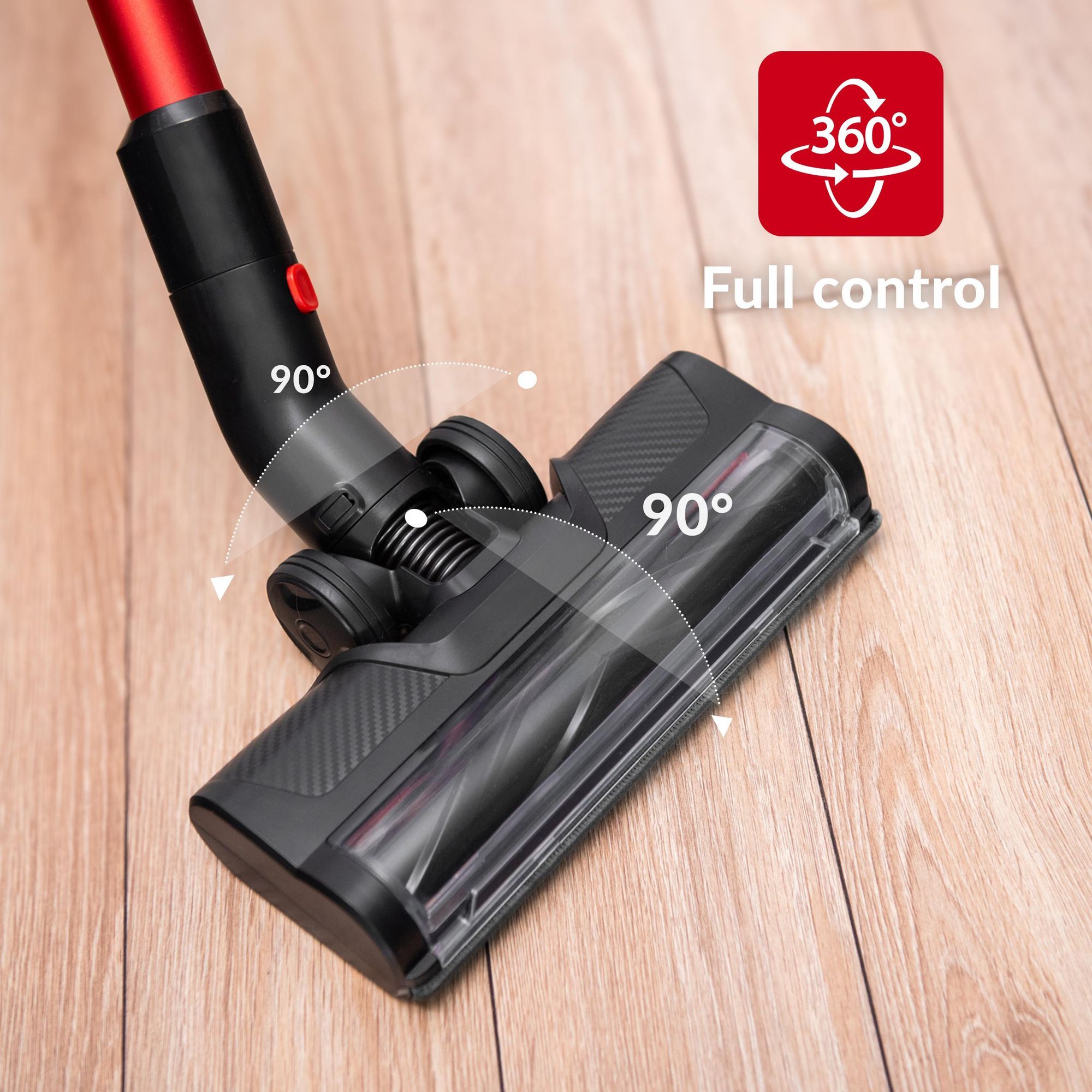 Odkurzacz pionowy bezprzewodowy Lehmann LHOVB-2208 Mistral, ręczny z oświetleniem LED, 800 ml, praca 45 min, akumulatorowy, bezworkowy, moc 150 W