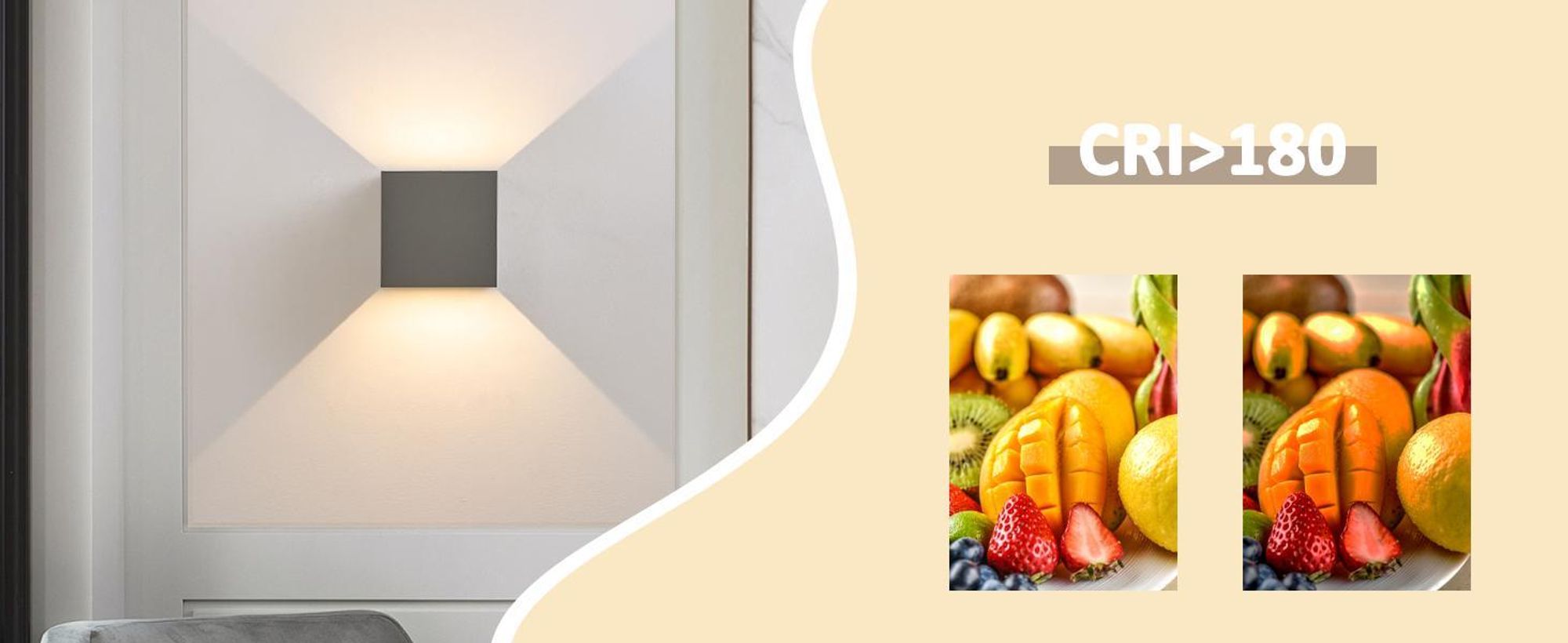 ZMH 2 Stück LED Wandleuchte Aussen 5W Grau Wandlampe Warmweiß Up Down Außenleuchte IP65 Wasserdicht Außenlampe Treppenhaus Hauswand Aussenlampe Flur