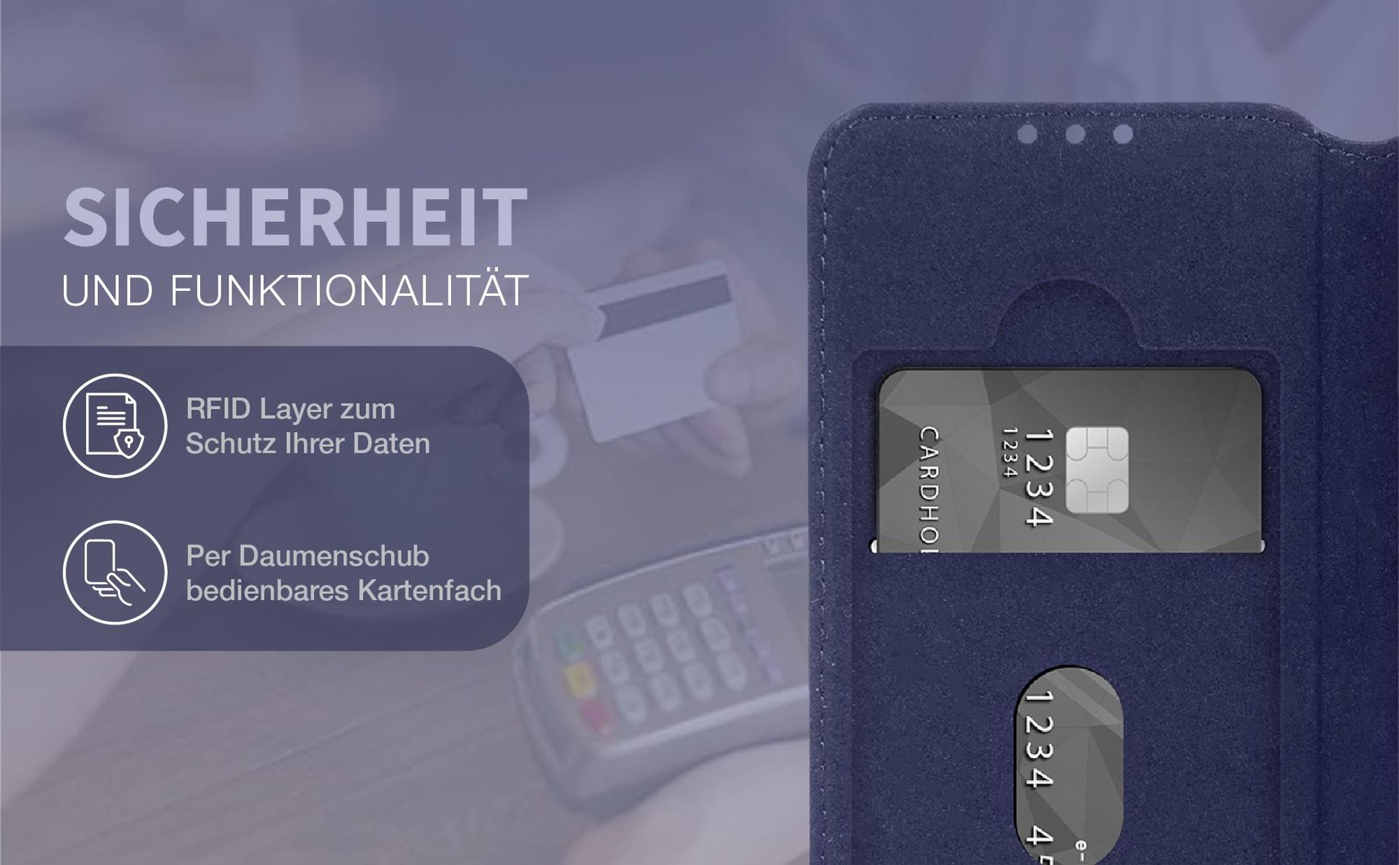 Ledercase für das Xiaomi 15T mit RFID Schutz und Kartenfach