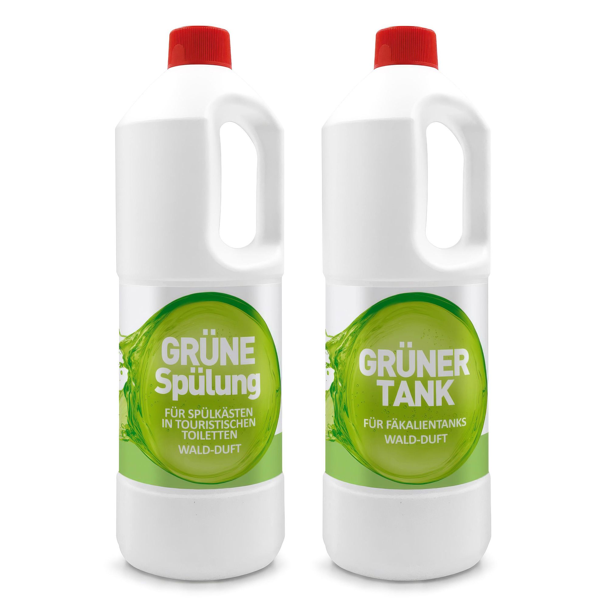 Chemietoiletten Set 2in1 – Tankflüssigkeit + Spülwasserzusatz 2×1,5 L | Camping & Wohnmobil