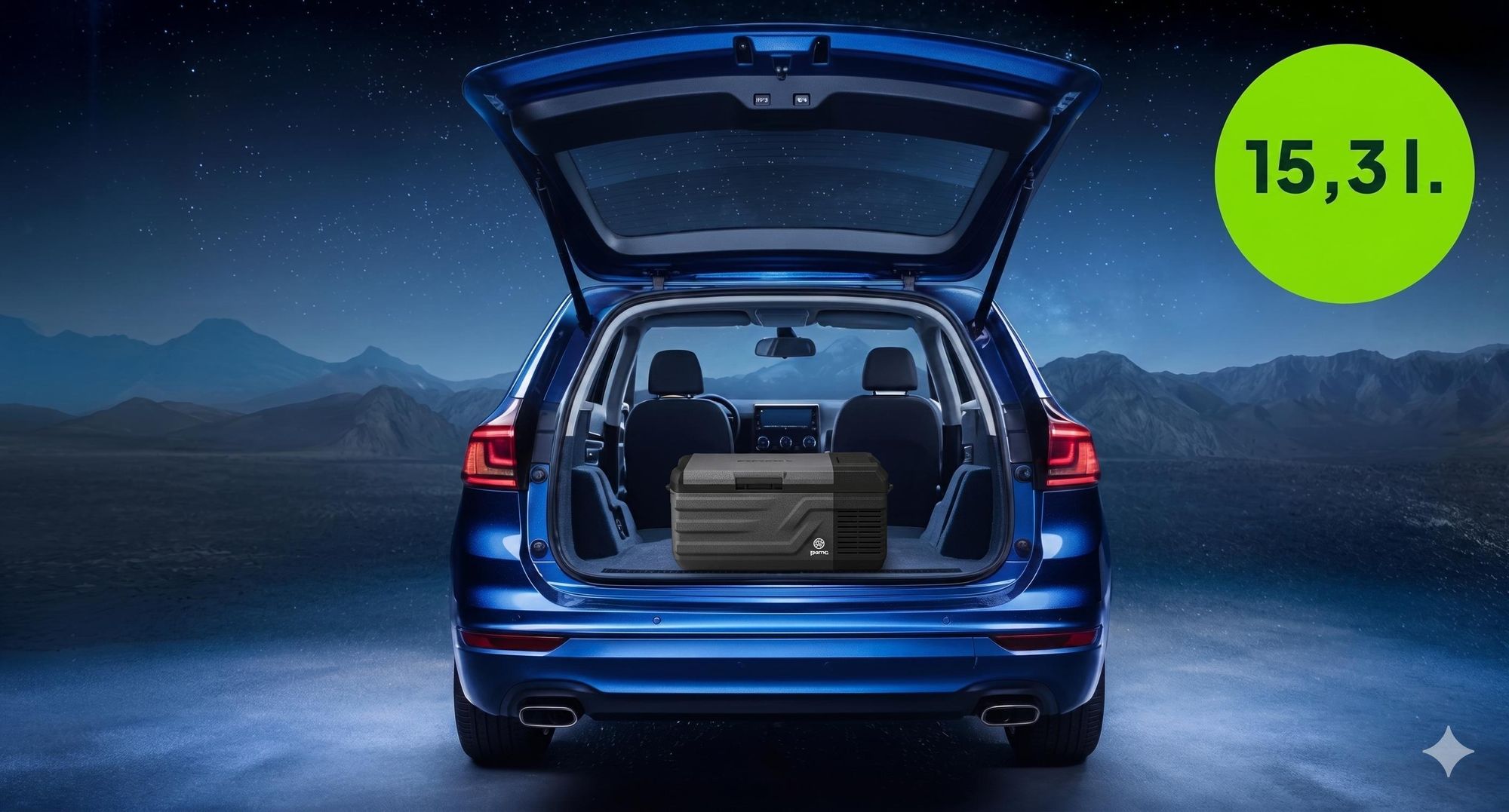 PEME Quest 15 Kompressor Kühlbox 15L - Autokühlschrank Elektrische Gefrierbox Auto PKW Wohnmobil Camping Mini Kühlschrank Kühltruhe App Tragbar -20°C