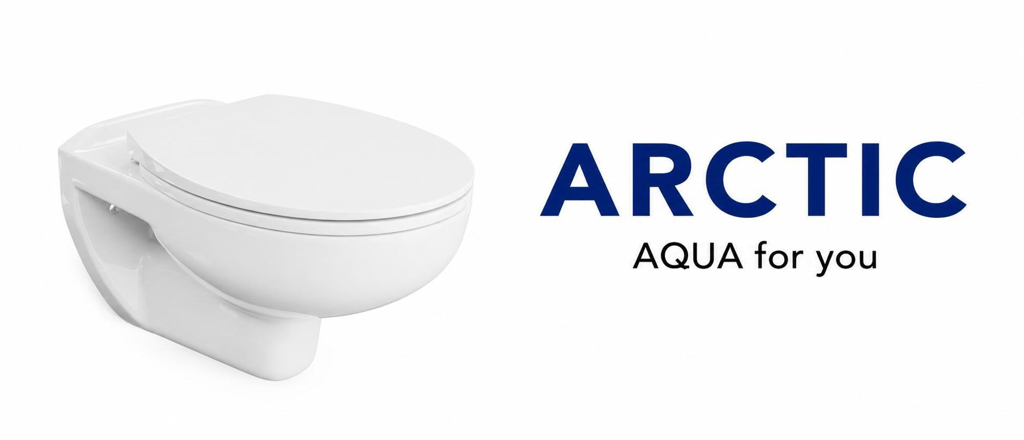AQUA for you | Wand-WC - LAVITA Arctic – spülrandloses Hänge-WC - 53 cm - Weiß - mit WC-Sitz, Absenkautomatik, Quick-Release, WC-Schüssel