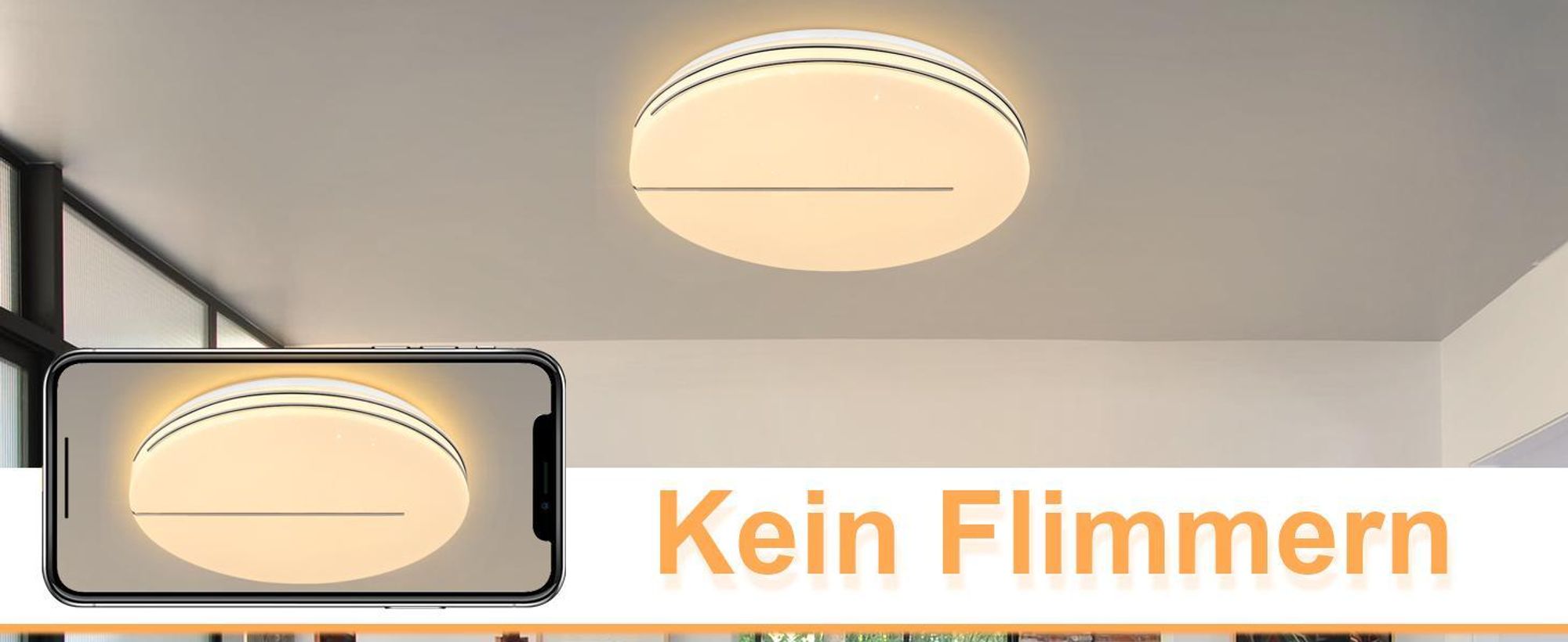 ZMH lampada da soffitto LED da soggiorno - Ø40cm lampada da soggiorno dimmerabile con telecomando 44W lampada da camera da letto cielo stellato camera da letto moderna illuminazione da soffitto rotonda per cucina corridoio