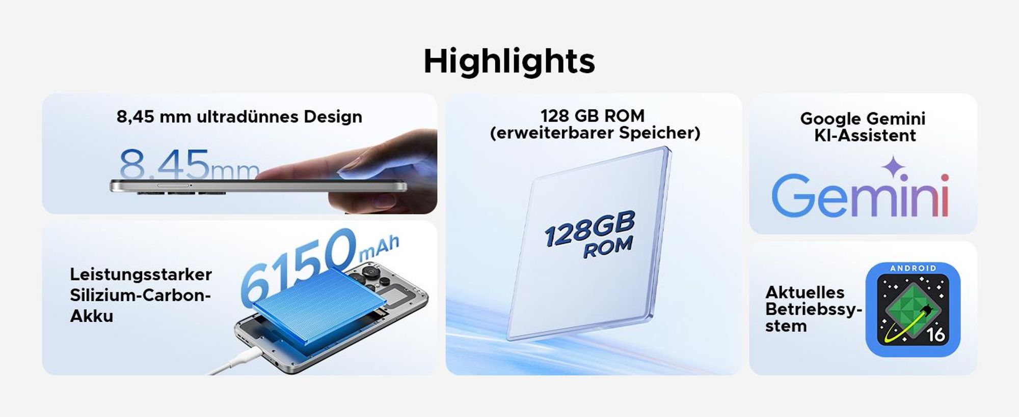 DOOGEE Note56X Pro Smartphone, Android 16, 6,56" scherm met 90Hz, 6150mAh batterij, 32GB+128GB opslag, 4G, 13MP camera, NFC, vingerafdruksensor, OTG, zonder abonnement