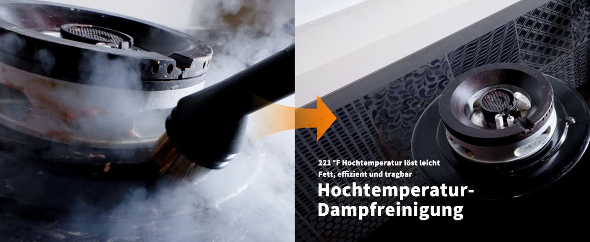 2500W Dampfreiniger, 1600ML großer Tank, 3 Bar tragbarer Handdampfreiniger, 3 einstellbare Dampfmenge, 13 Zubehör-Dampfgarer für Zuhause Küche Auto