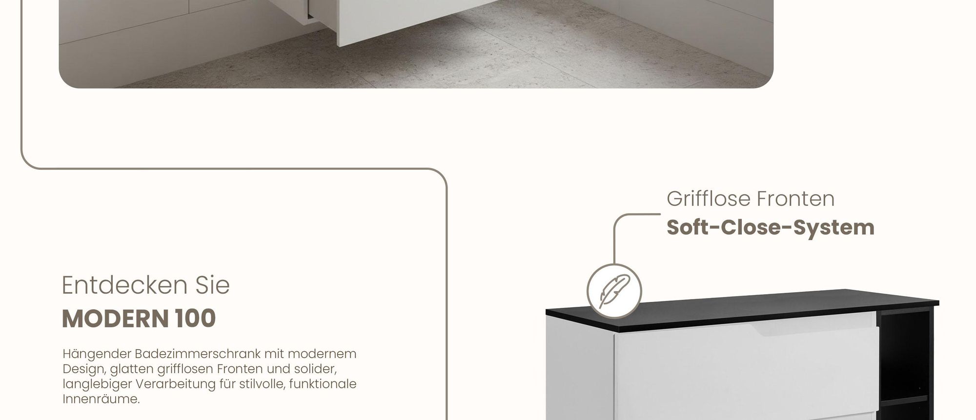RODAN, Badmöbel, Badschrank, Badezimmermöbel, Badezimmer, MODERN, Waschbeckenunterschrank