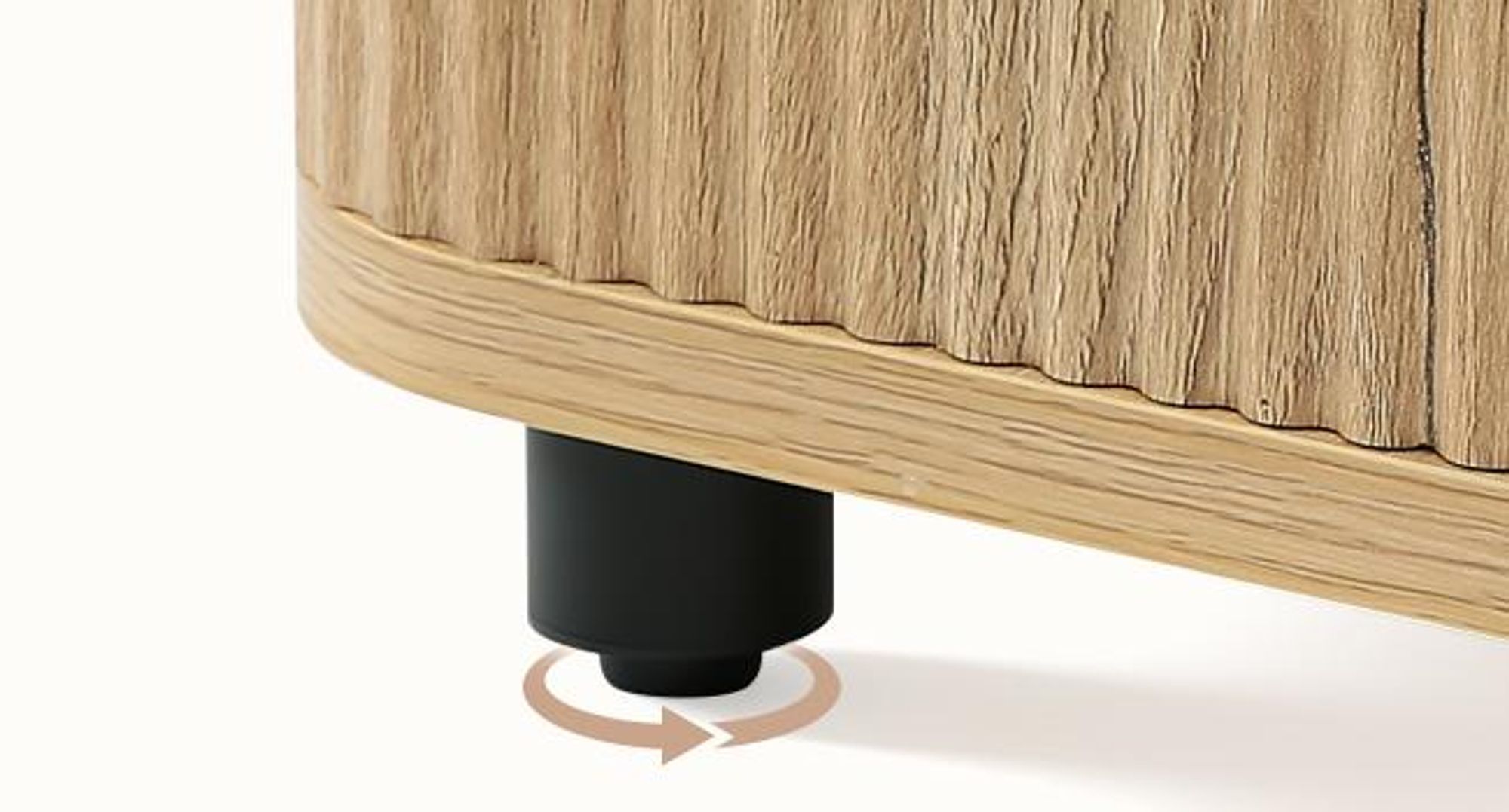 Tribesigns Beistelltisch, kleiner Nachttisch mit Ablagefächern, Landhaus-Nachttisch fürs Schlafzimmer, kleine Räume, Sofa/Couch, Natur