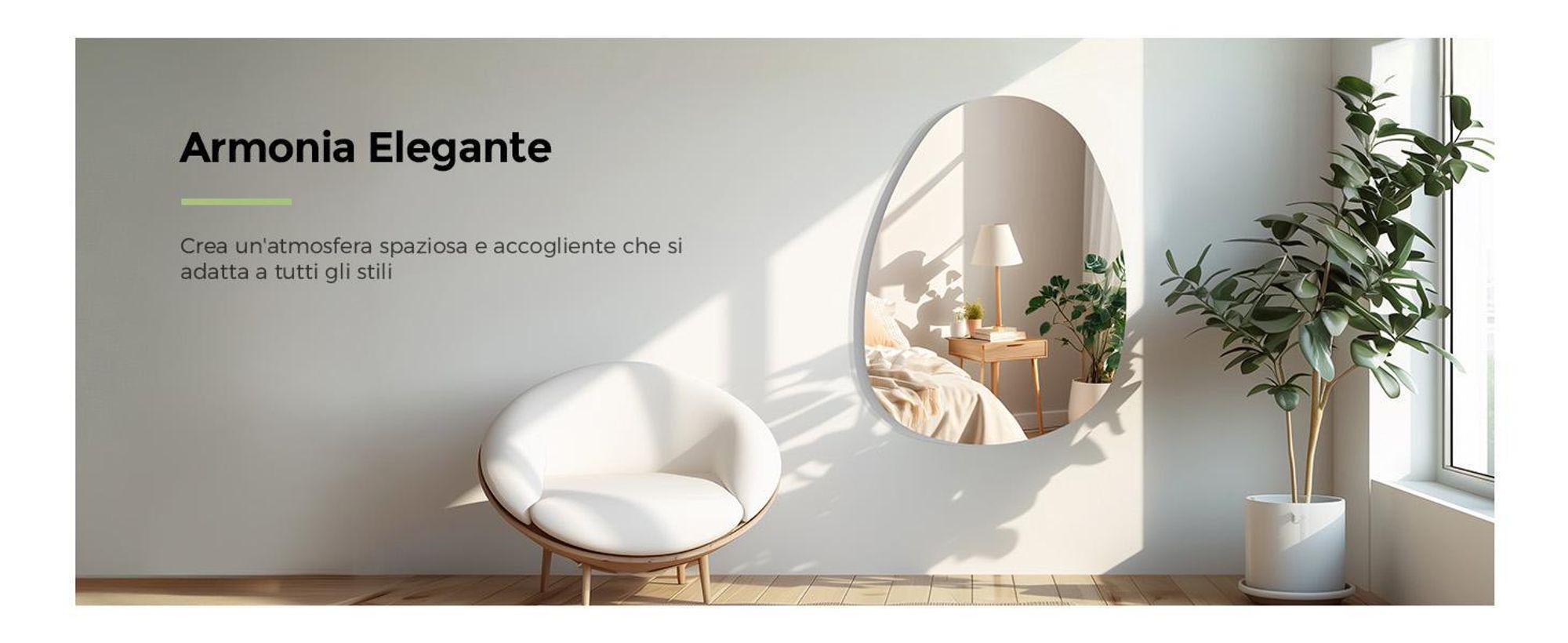 I Dettagli Specchio Da Parete Rotondo Moderno Con Cornice In Legno Dalle Linee Eleganti Romy Cipria 1