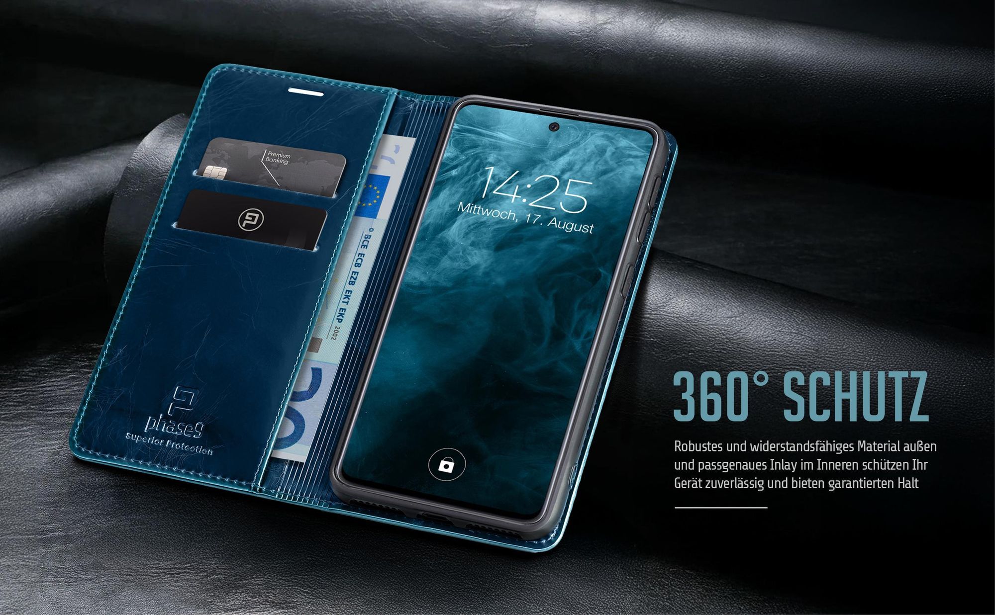 phase9 Vintage Flipcase für Samsung Galaxy A52 / A52 5G / A52s 5G mit 360 Grad Schutz