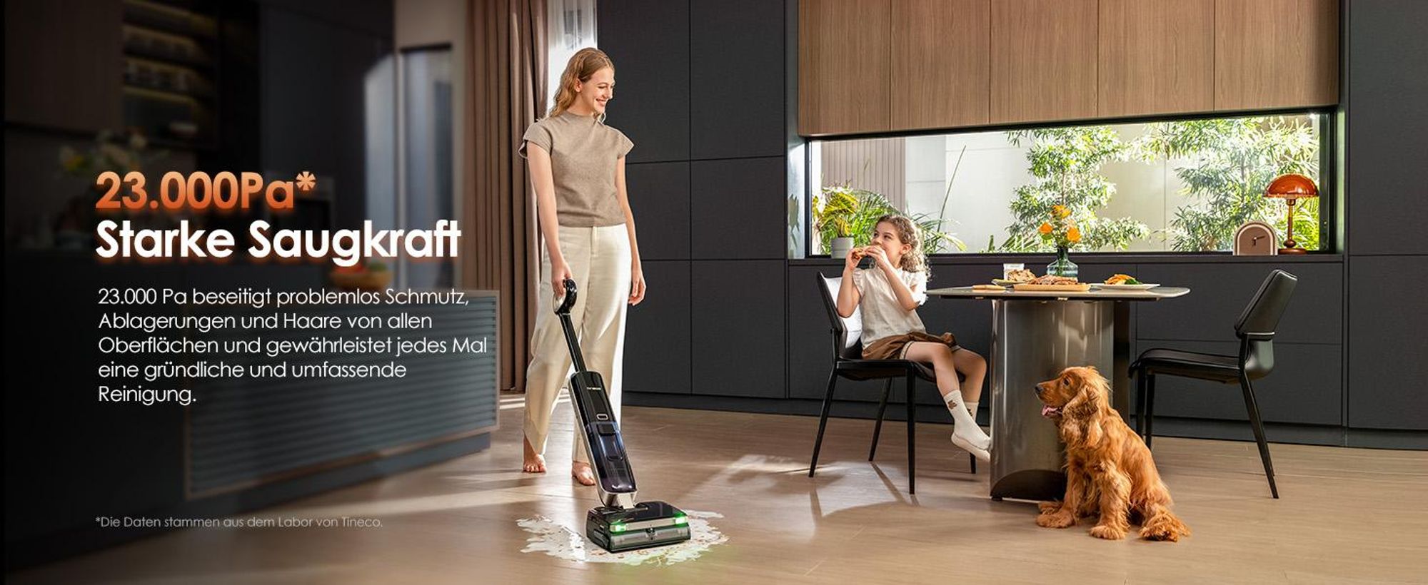 Tineco FLOOR ONE S9 Master Nass Trockensauger, StreakFree-Abzieher, ThermoBlast-Tech, Warmwasser-Wischen, 9,9 cm Höhe, 23 kPa, Flashdry Selbstreinigen